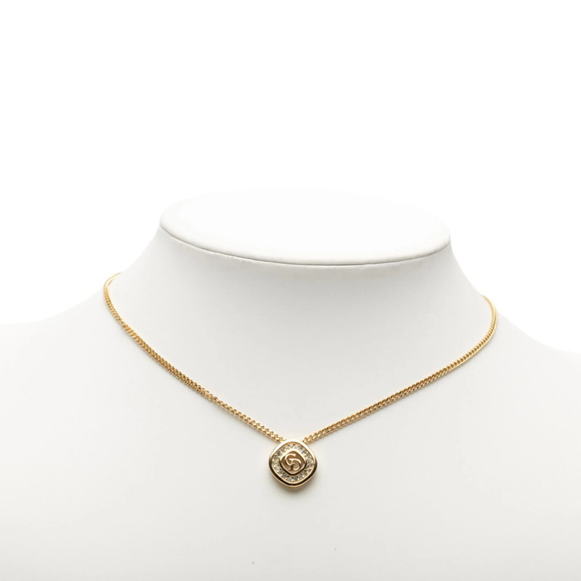 Pendant Necklace Gold With Rhinestone - Image 5