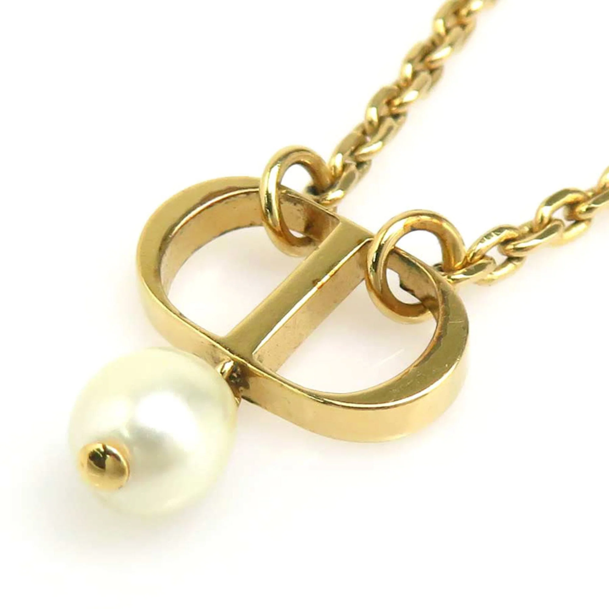 Pendant Necklace Metal and Artificial Pearl - Image 4