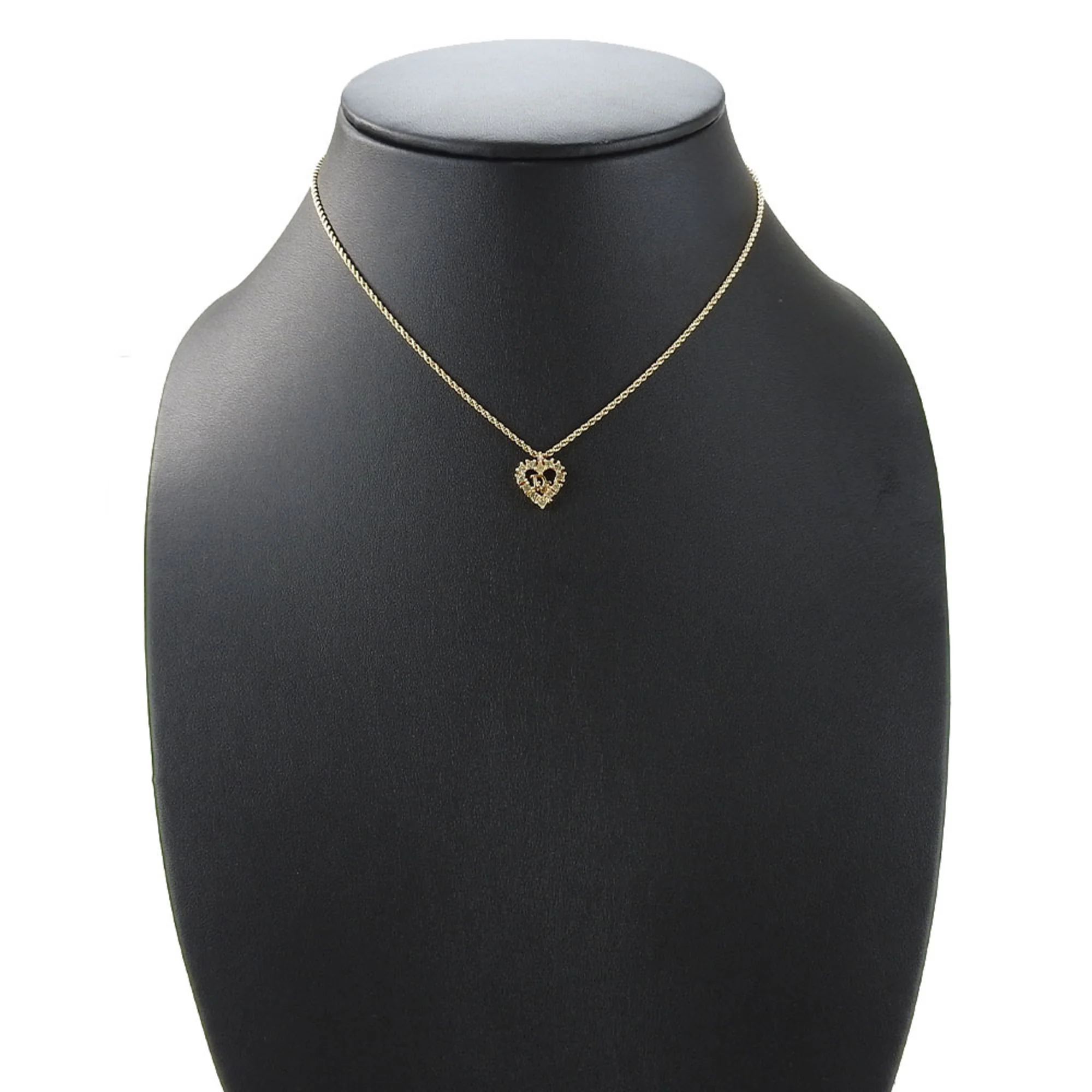 Pendant Necklace Metal Gold with Rhinestone - Image 8