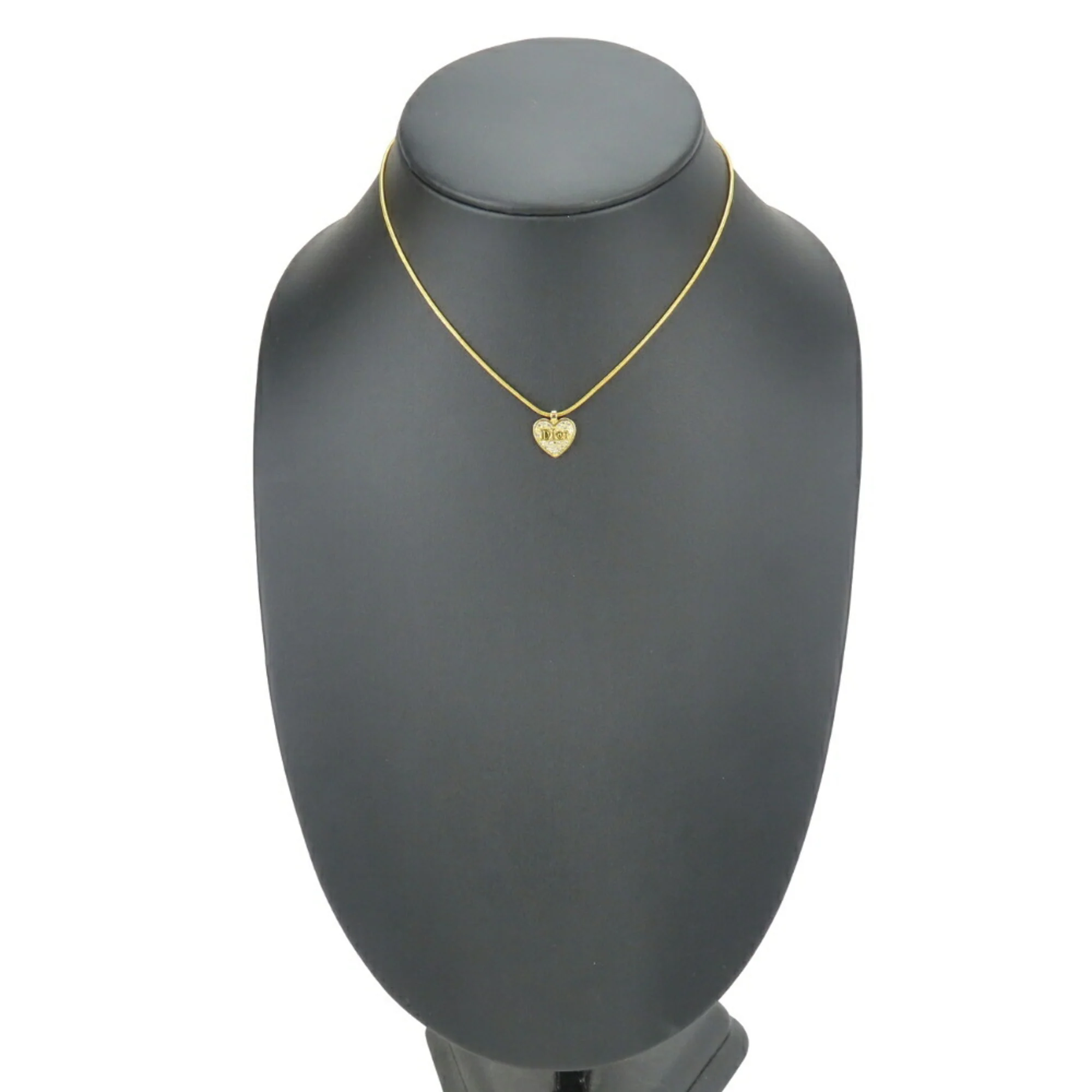Pendant Necklace Metal Gold with Rhinestone - Image 9
