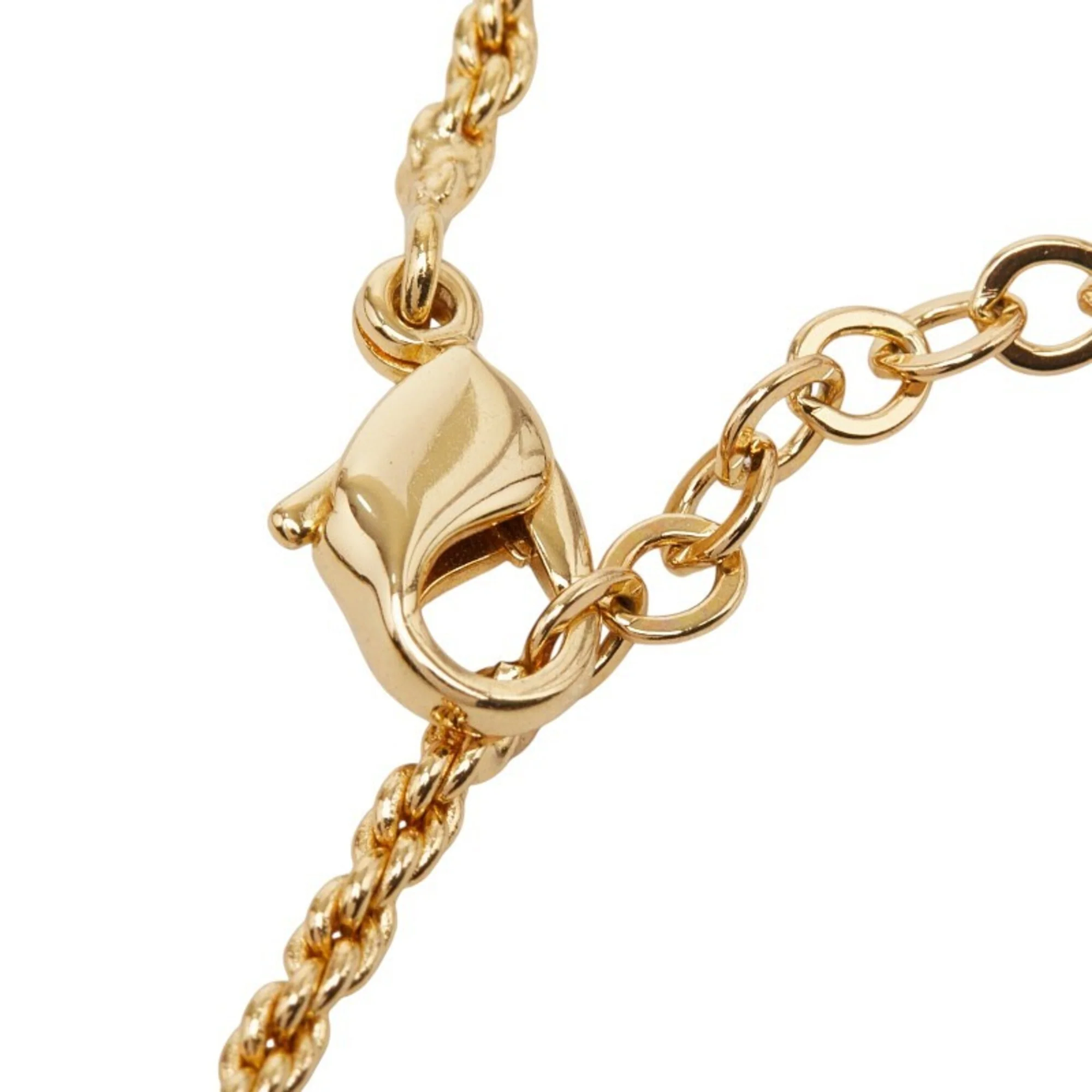 Pendant Necklace Rhinestone and Gold - Image 5