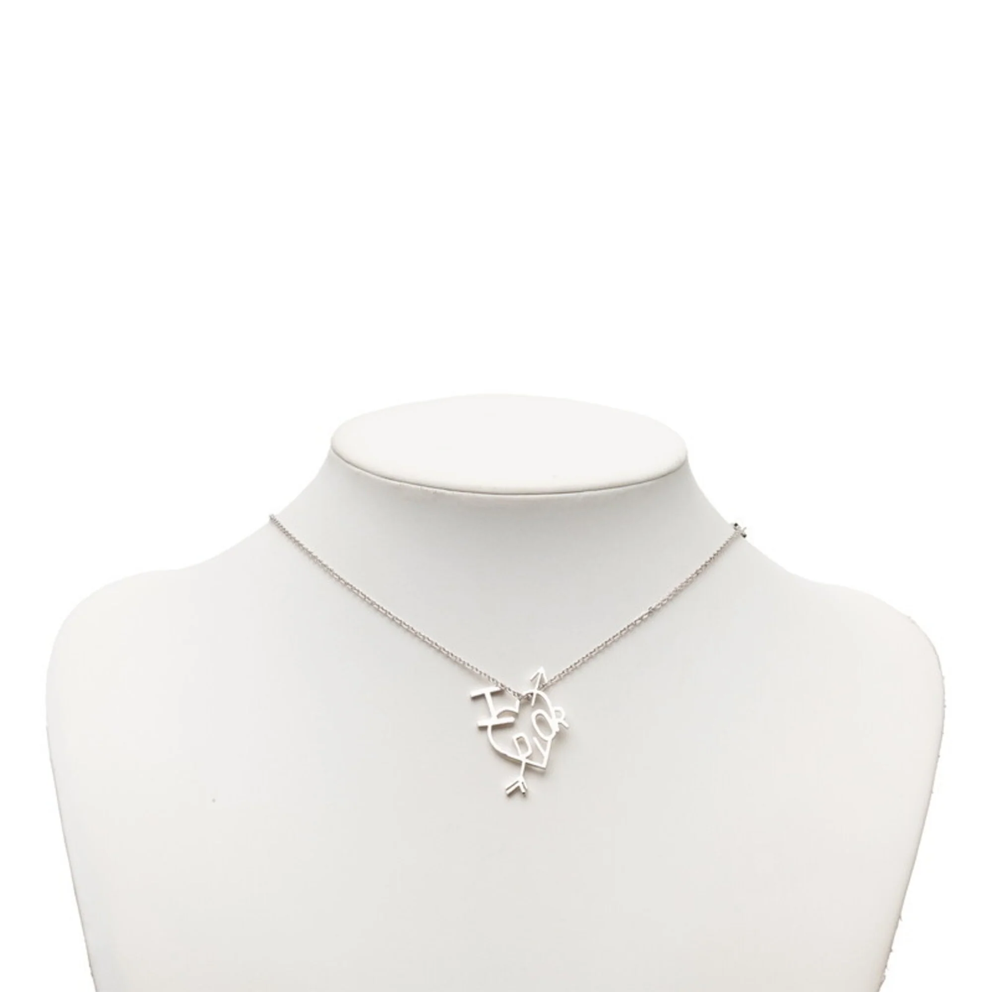Pendant Necklace Silver Metal - Image 6