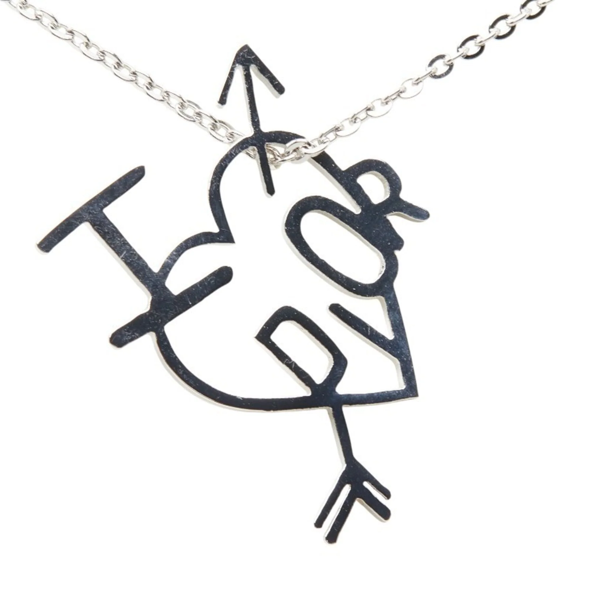 Pendant Necklace Silver Metal - Image 3