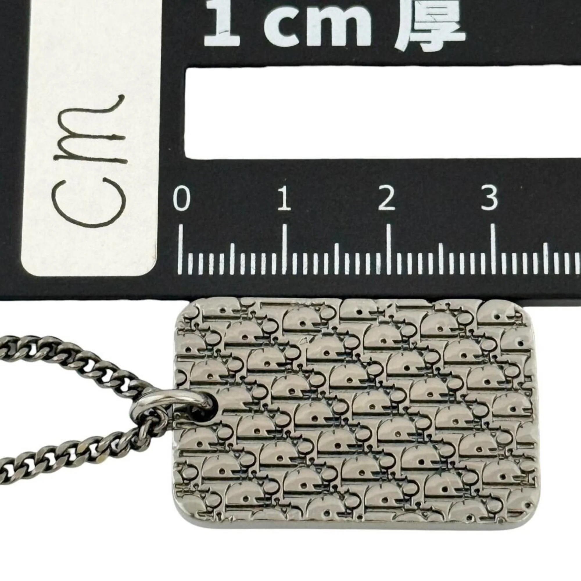 Reversible Pendant Necklace Metal Gunmetal - Image 8