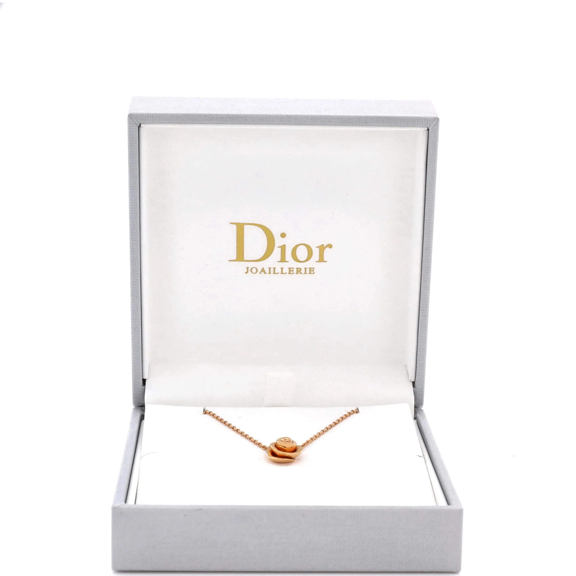Rose Couture Pendant Necklace 18K Rose Gold with Diamonds - Image 2