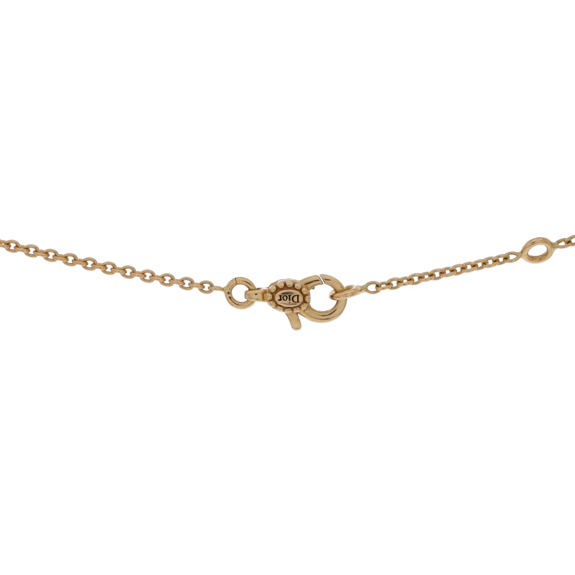 Rose des Vents Necklace 18K Yellow Gold with Diamond and Mother of Pearl 12mm - Image 4
