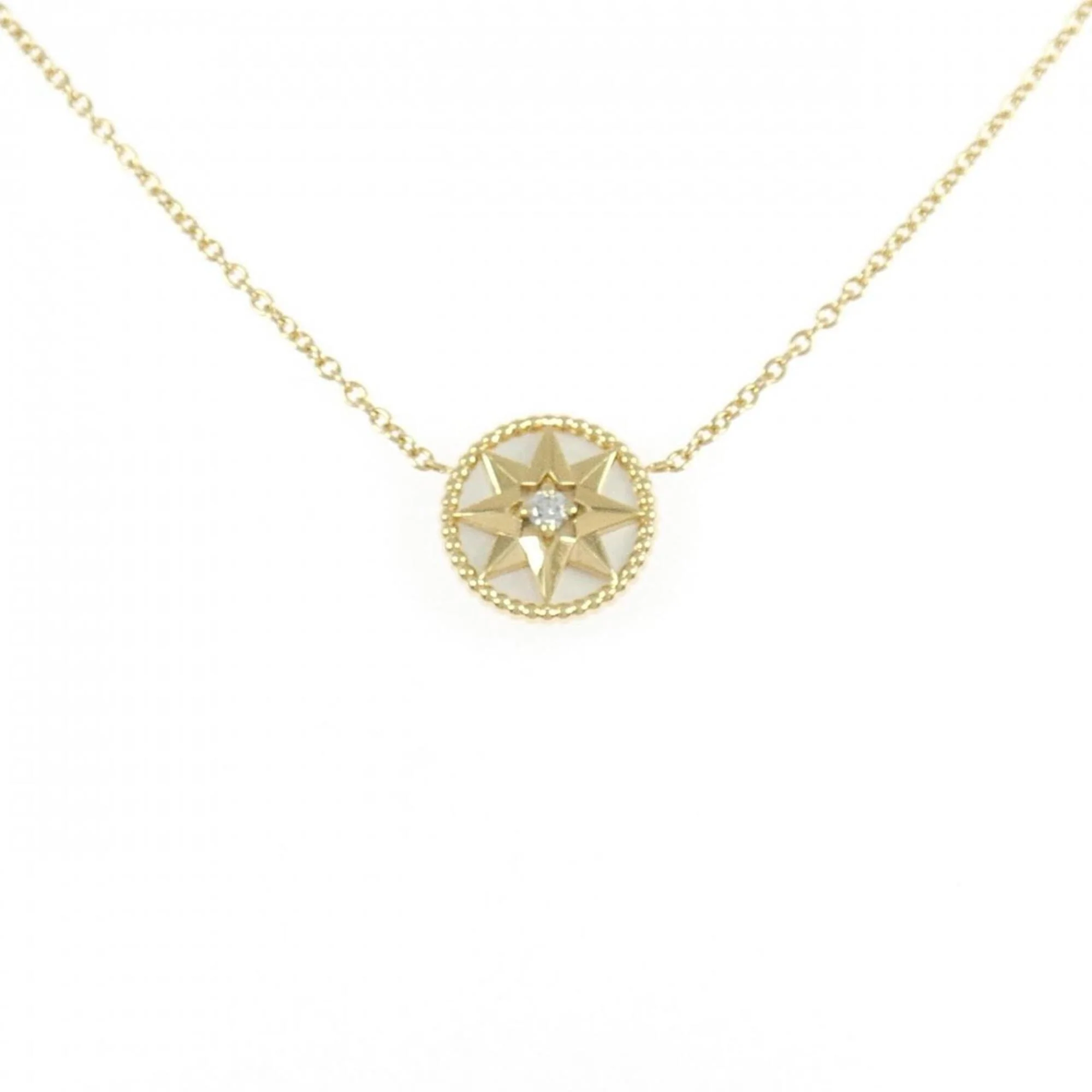 Rose des Vents Pendant Necklace 18K Yellow Gold