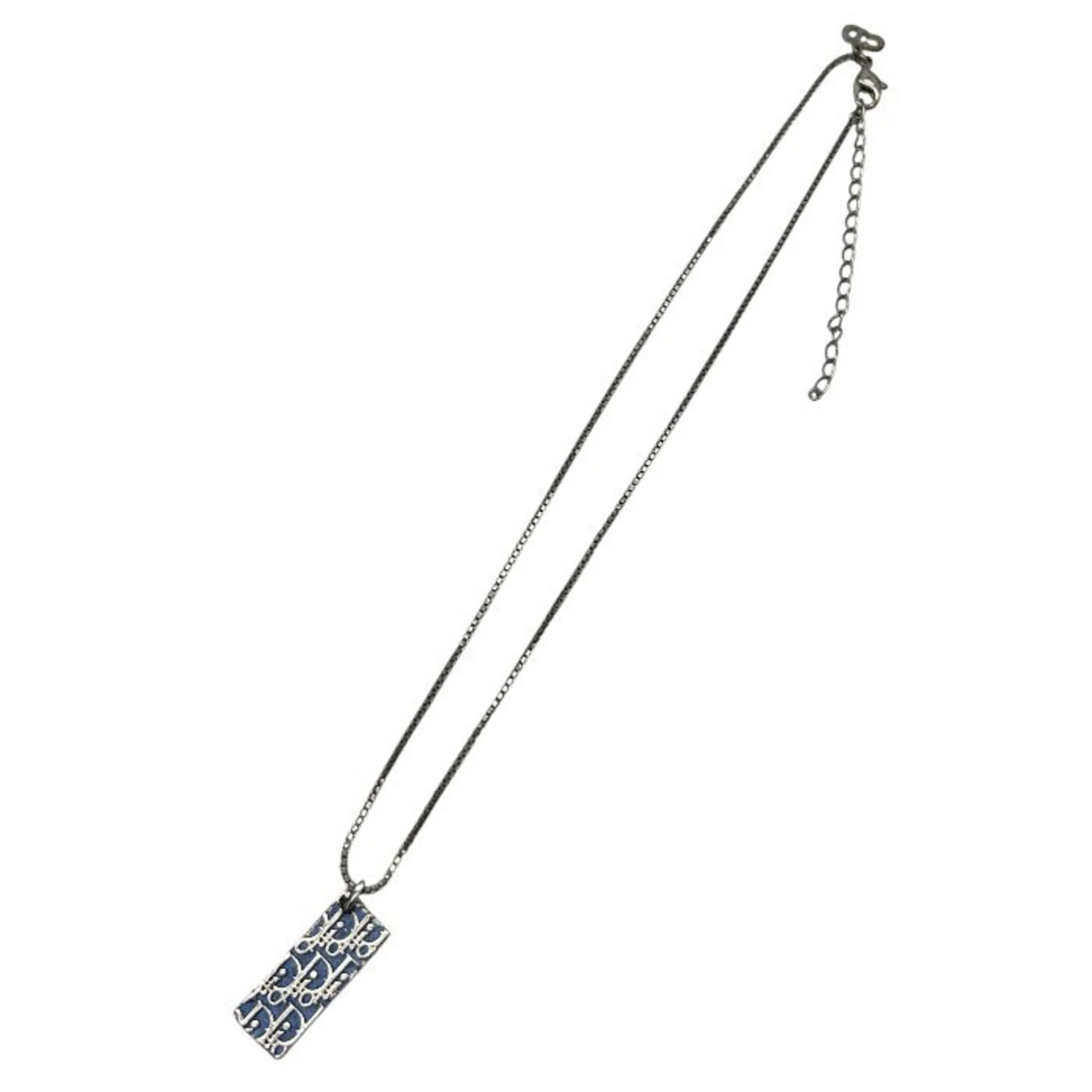 Trotter Plate Pendant Necklace Blue Silver - Image 2