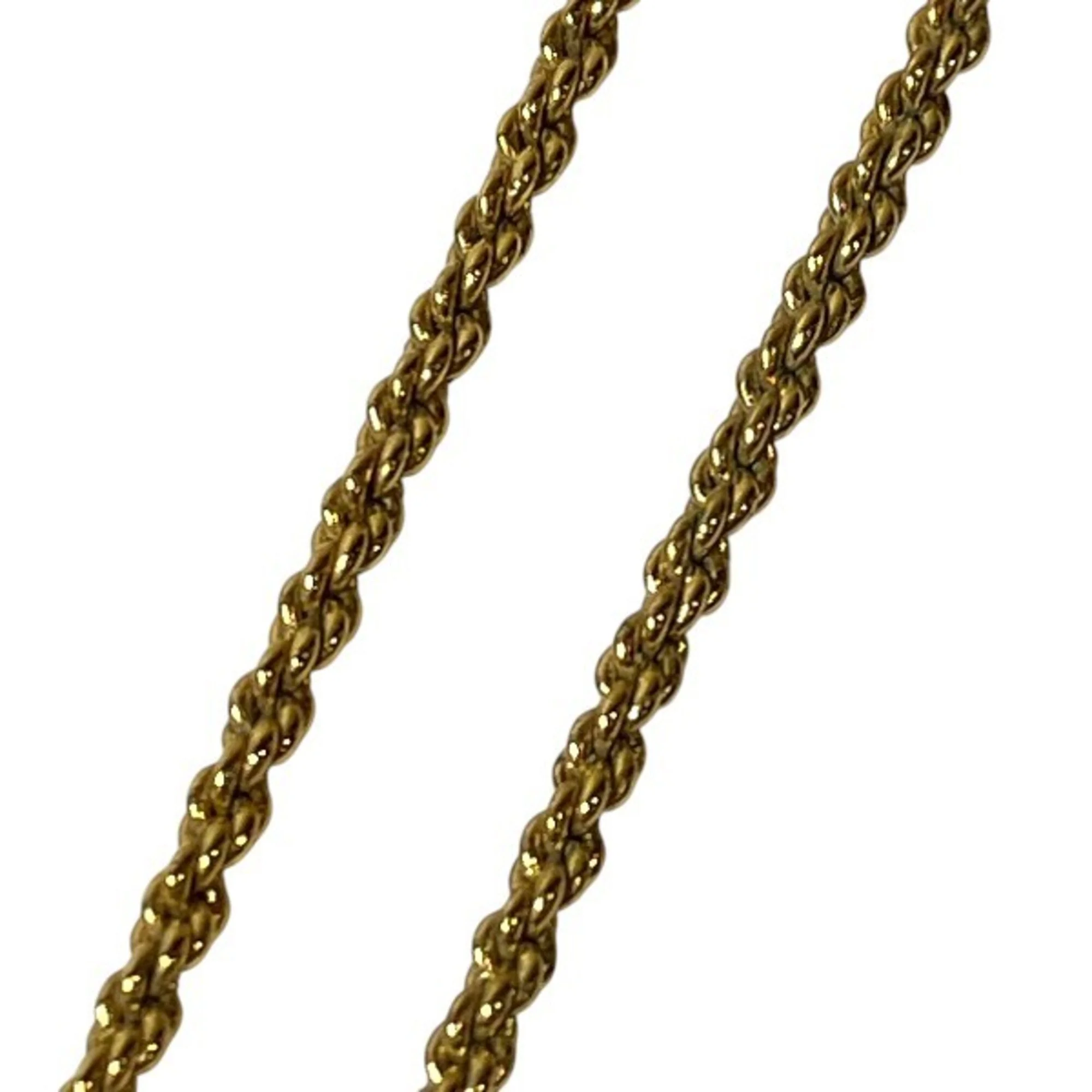 Twist Circle Pendant Necklace Gold - Image 8