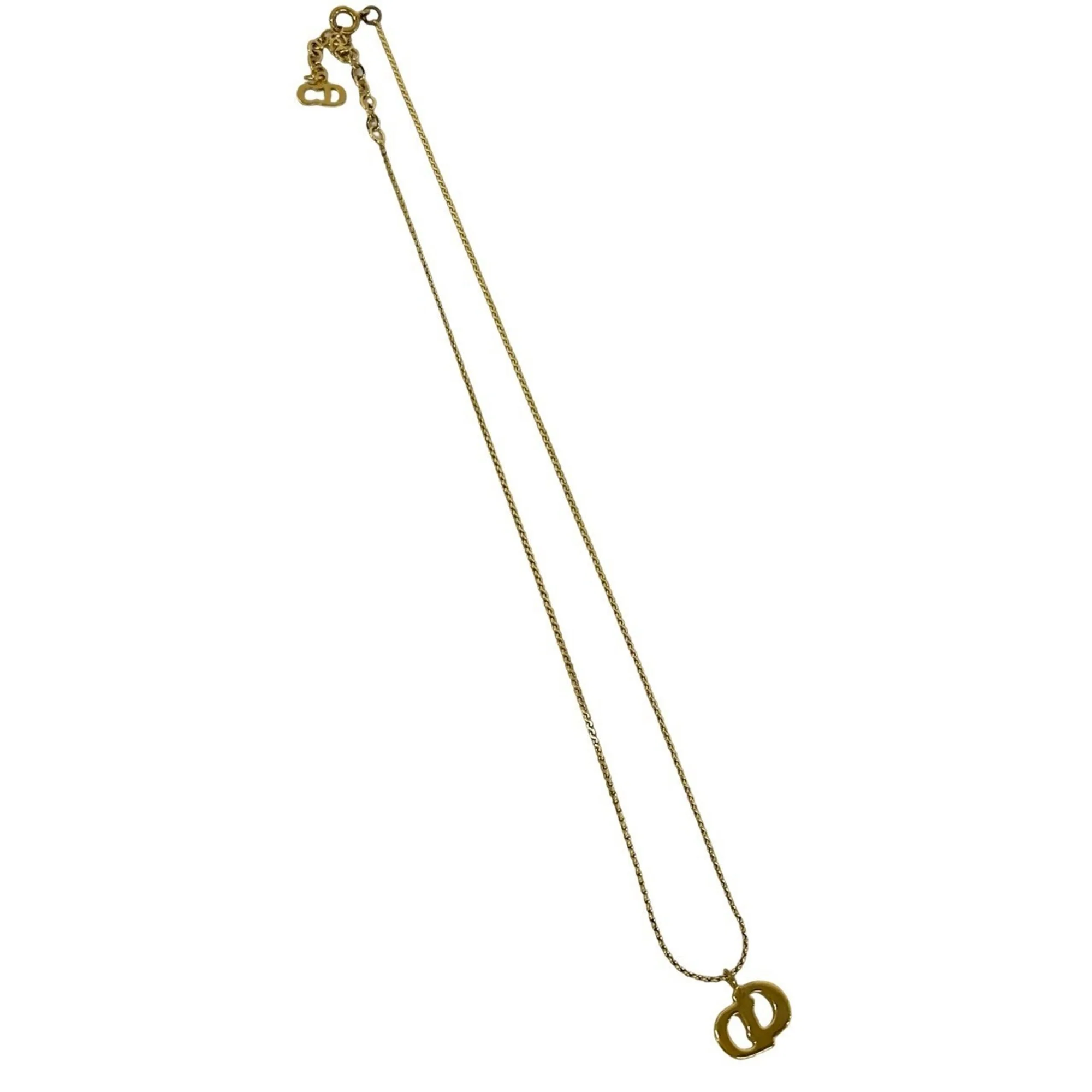 Vintage CD Pendant Necklace Gold - Image 5