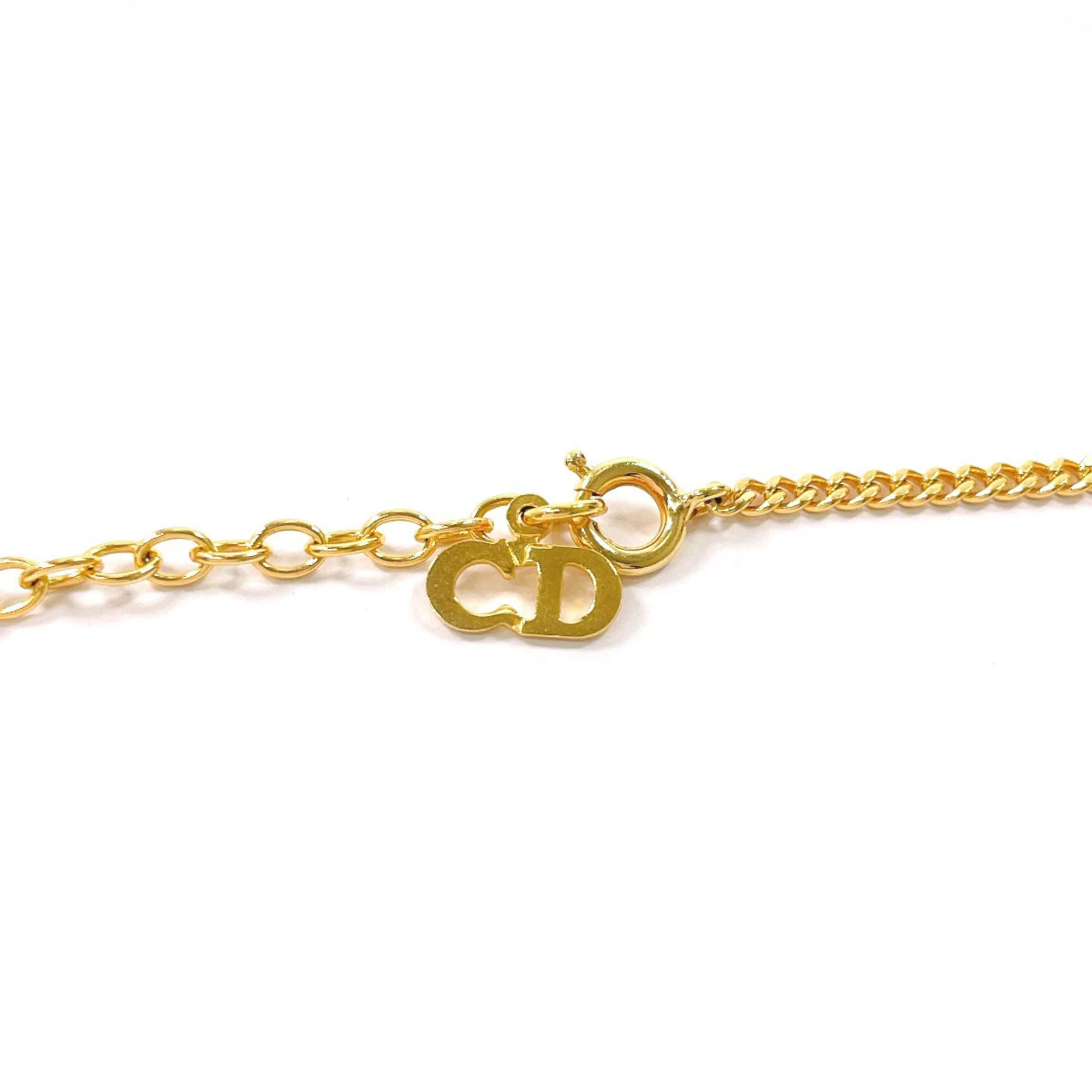 Vintage Pendant Necklace Metal Gold - Image 3