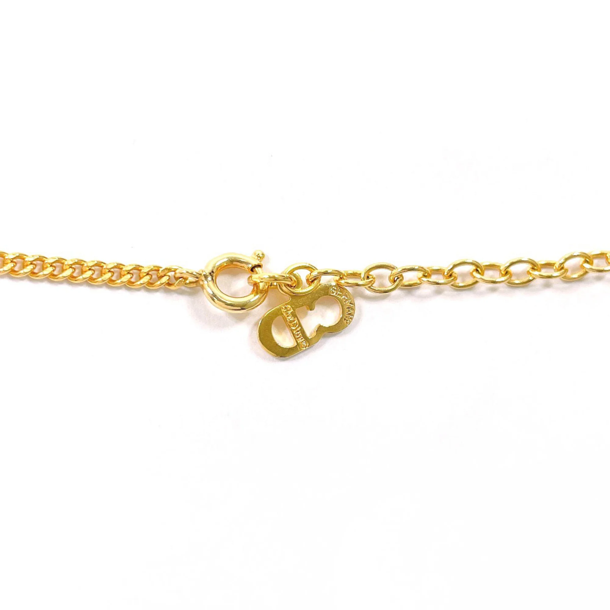 Vintage Pendant Necklace Metal Gold - Image 4