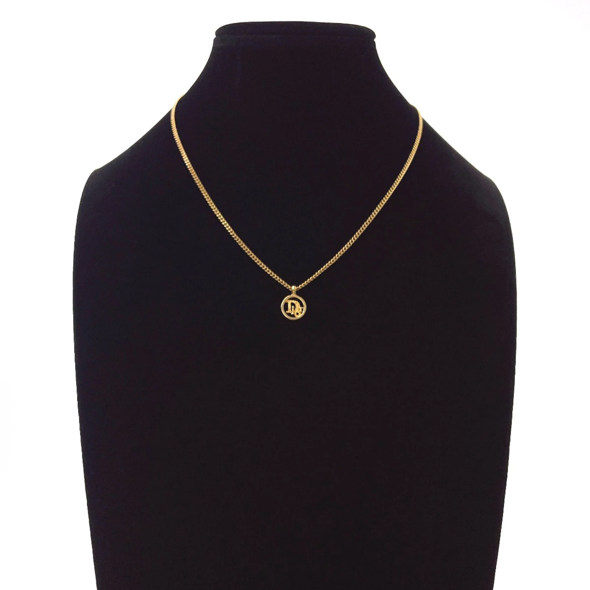 Vintage Pendant Necklace Metal Gold - Image 6