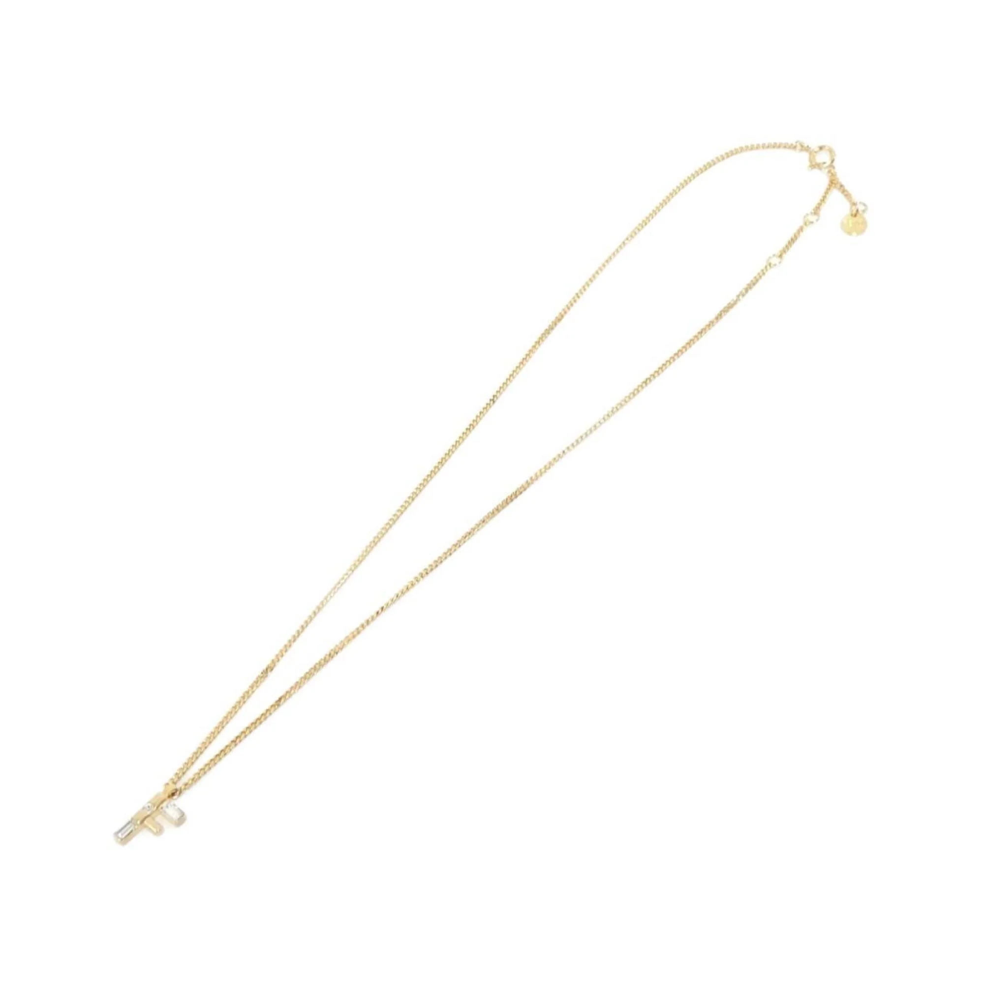 Pendant Necklace Gold Clear - Image 2