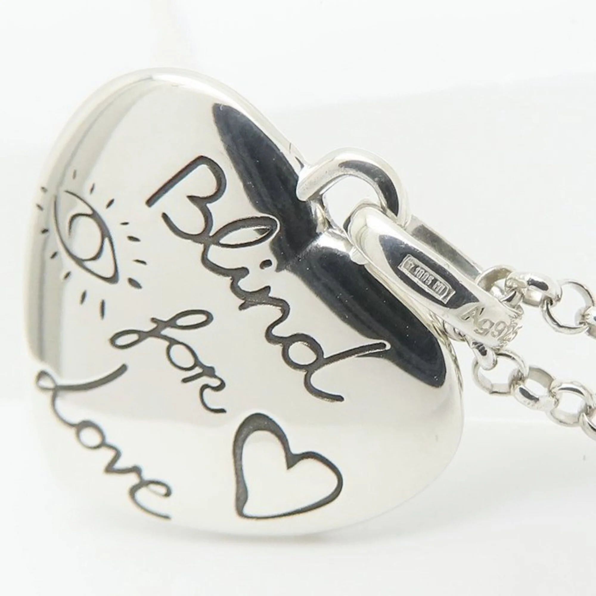 Blind for Love Pendant Necklace Sterling Silver - Image 7