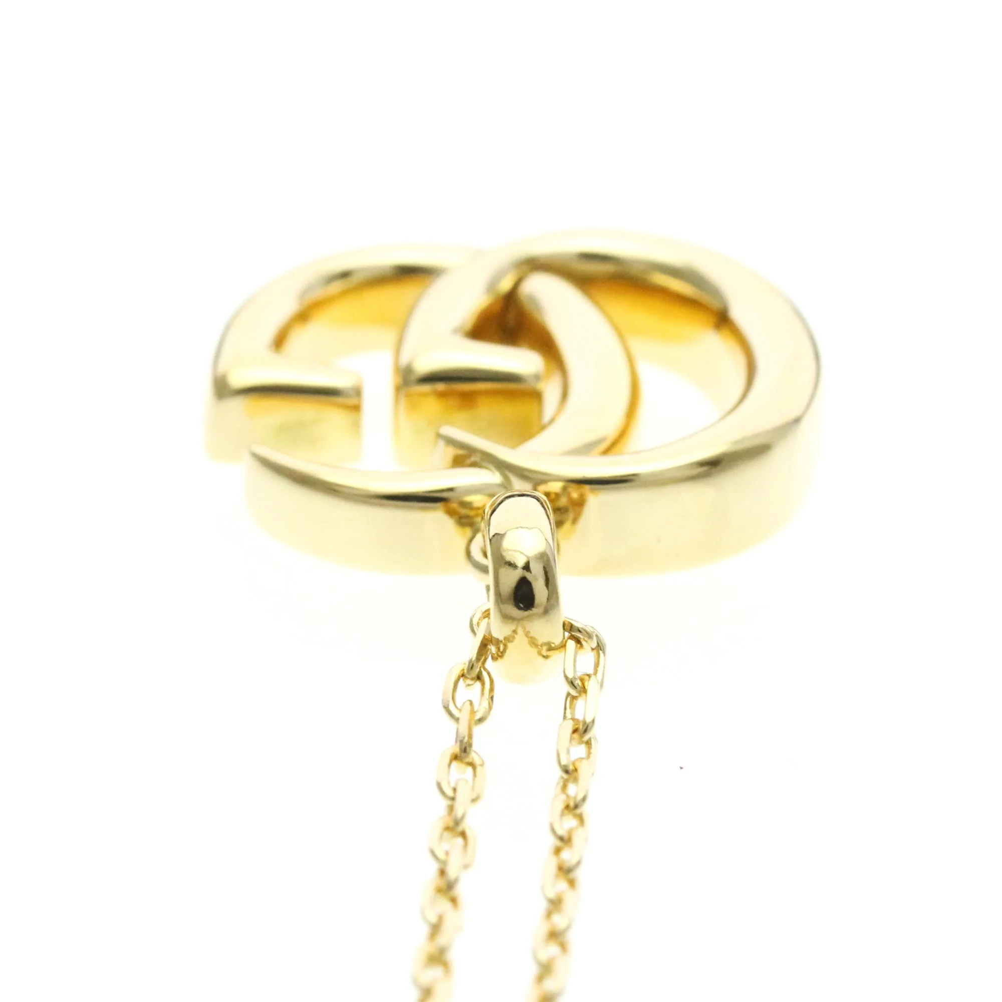 Double GG Pendant Necklace 18K Yellow Gold - Image 6