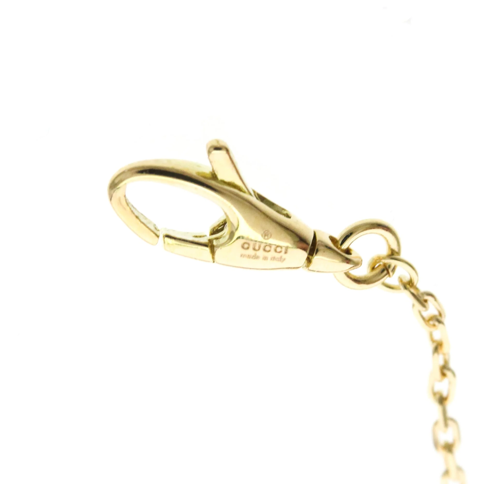 Double GG Pendant Necklace 18K Yellow Gold - Image 8