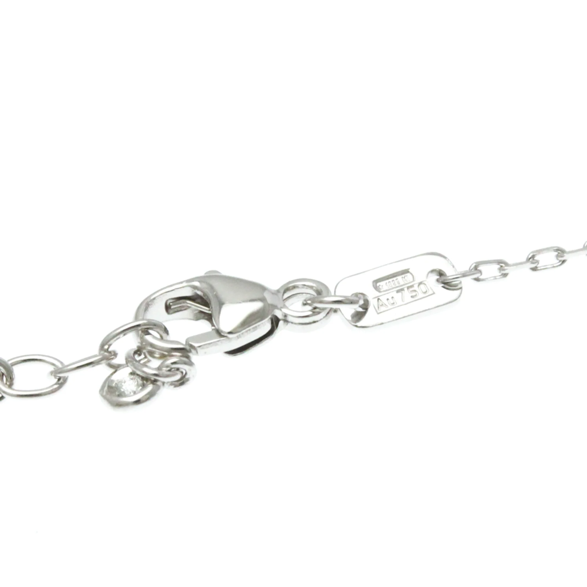 GG Running Pendant Necklace 18K White Gold with Diamond - Image 7