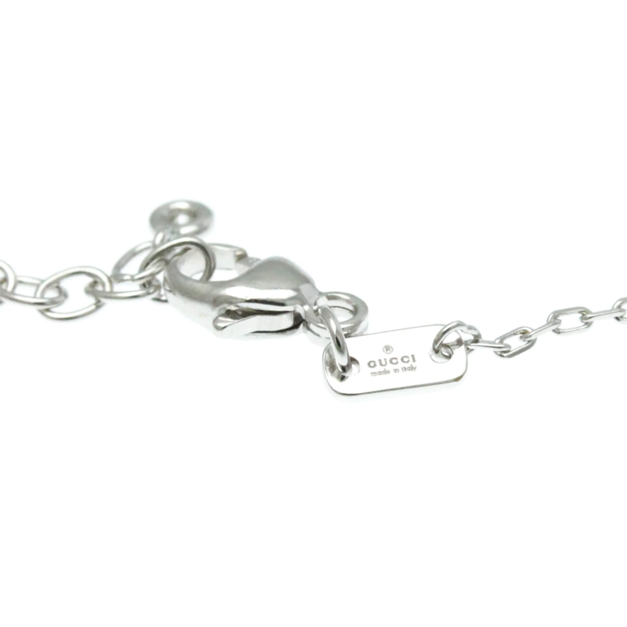 GG Running Pendant Necklace 18K White Gold with Diamond - Image 8