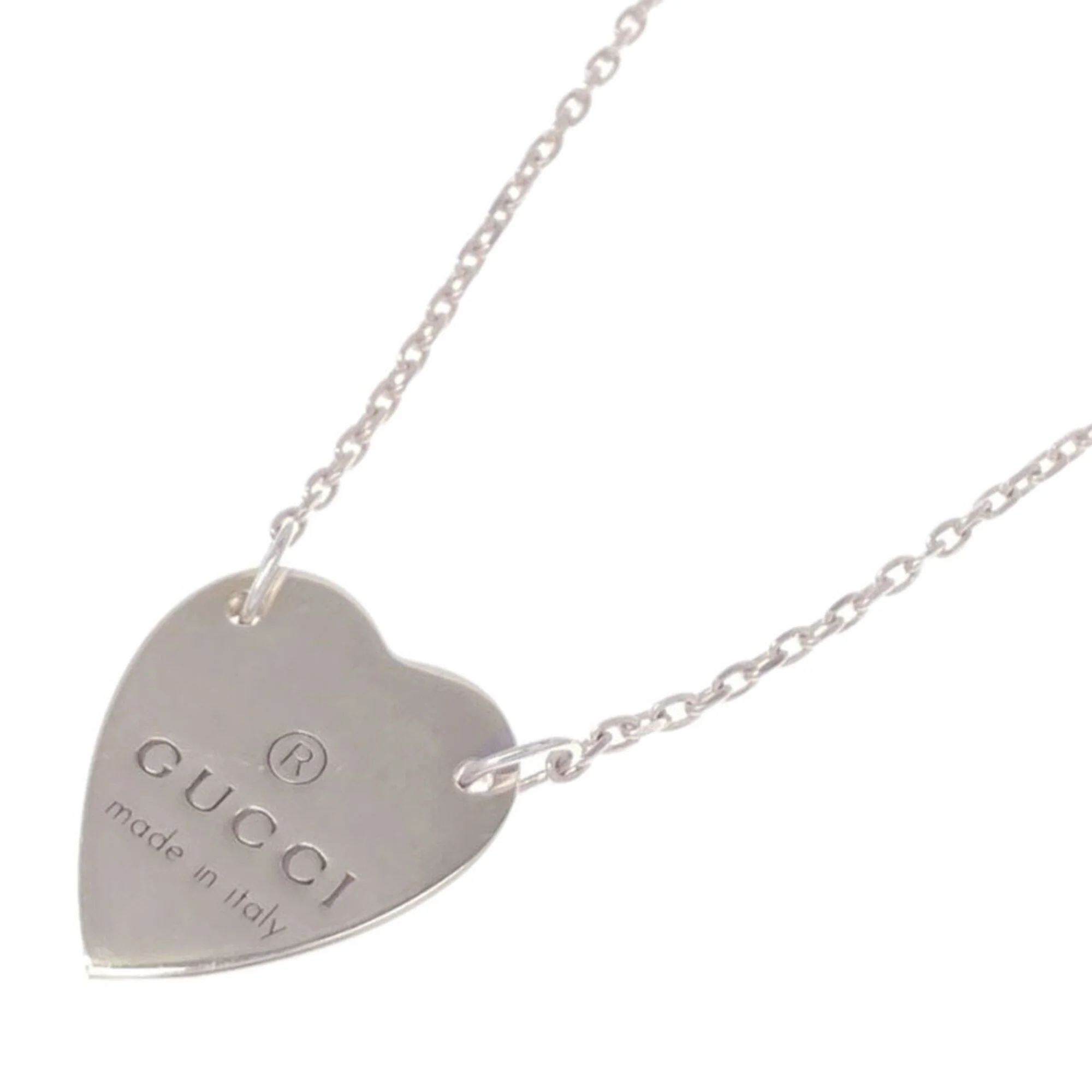 Heart Pendant Necklace Sterling Silver