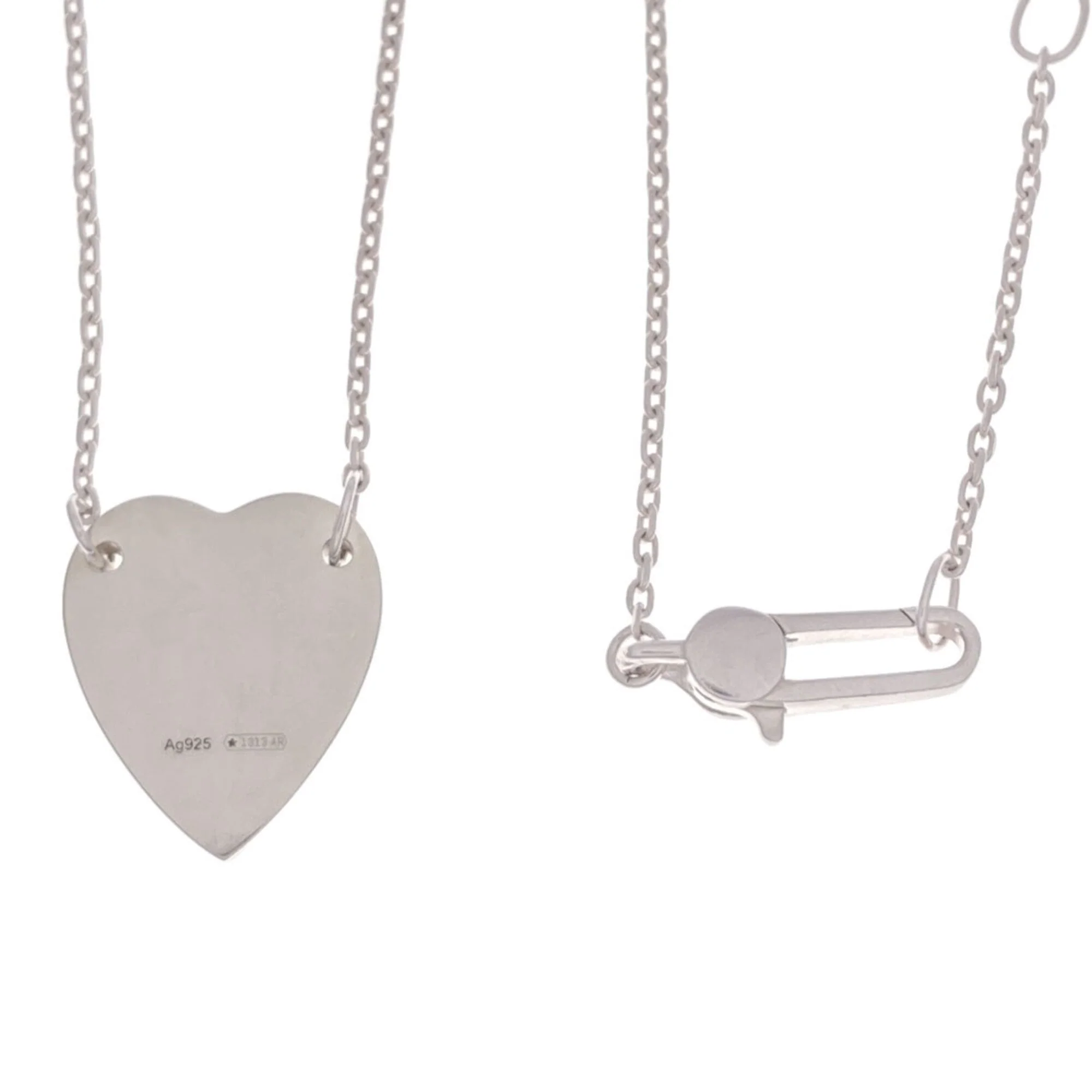 Heart Pendant Necklace Sterling Silver - Image 6