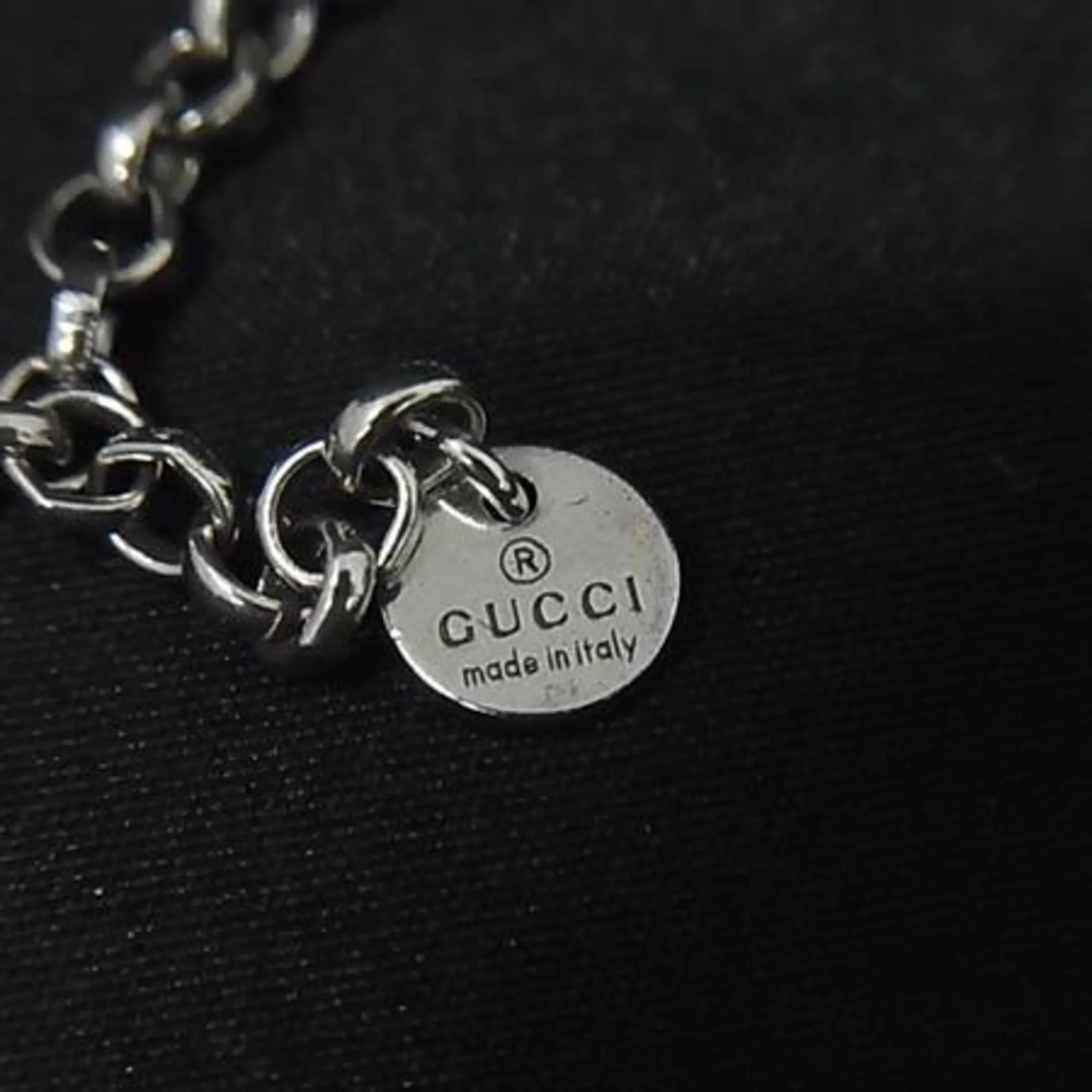 Interlocking G Arabesque Pendant Necklace Sterling Silver - Image 2