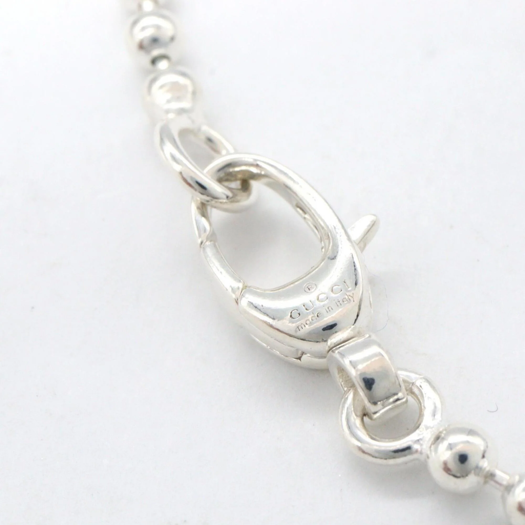 Interlocking G Heart Pendant Necklace Sterling Silver - Image 3