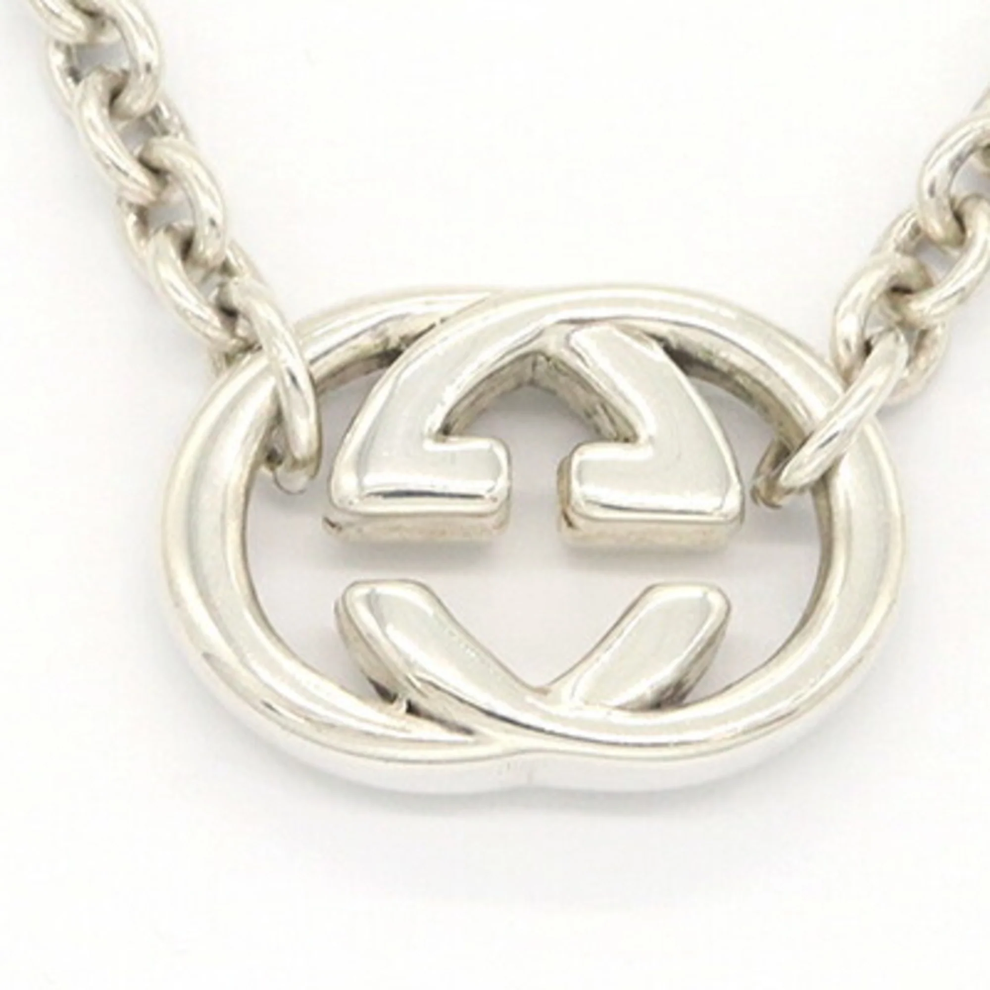 Interlocking G Pendant Necklace Sterling Silver - Image 2