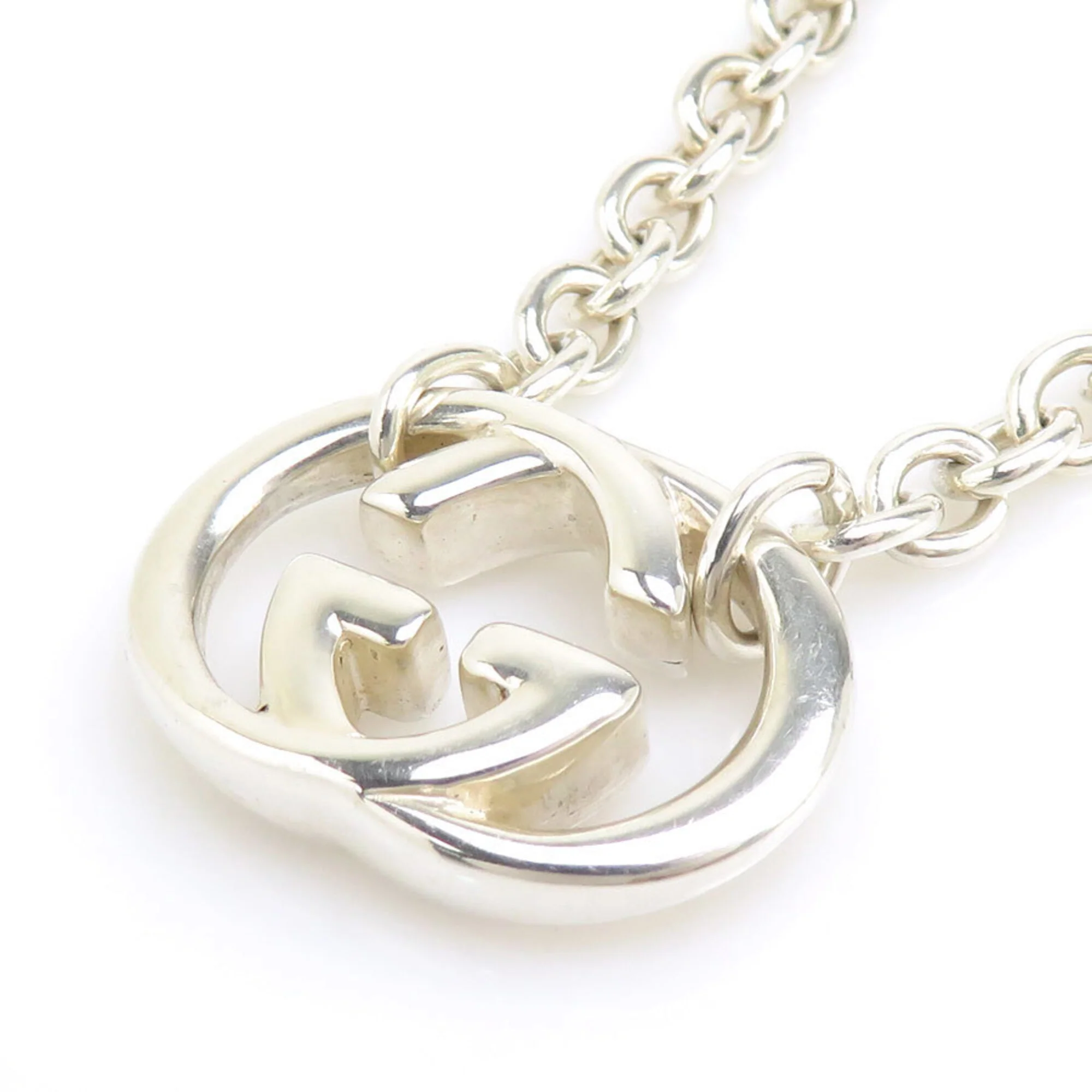 Interlocking G Pendant Necklace Sterling Silver - Image 5