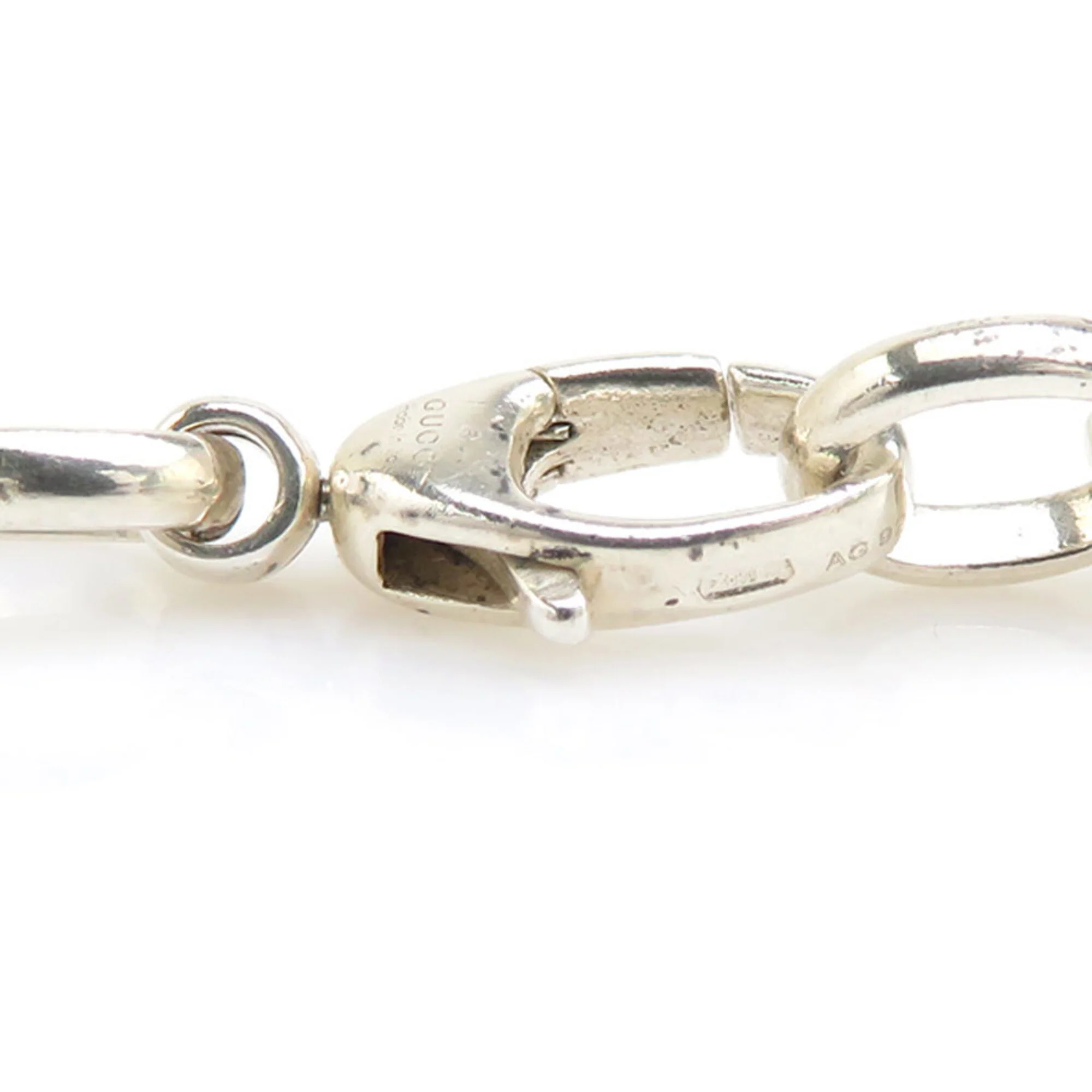 Interlocking G Pendant Necklace Sterling Silver - Image 7