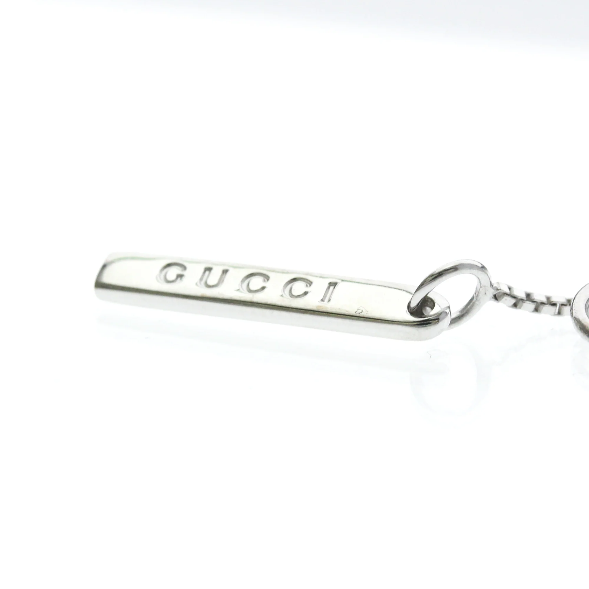 Lariat Pendant Necklace 18K White Gold - Image 3