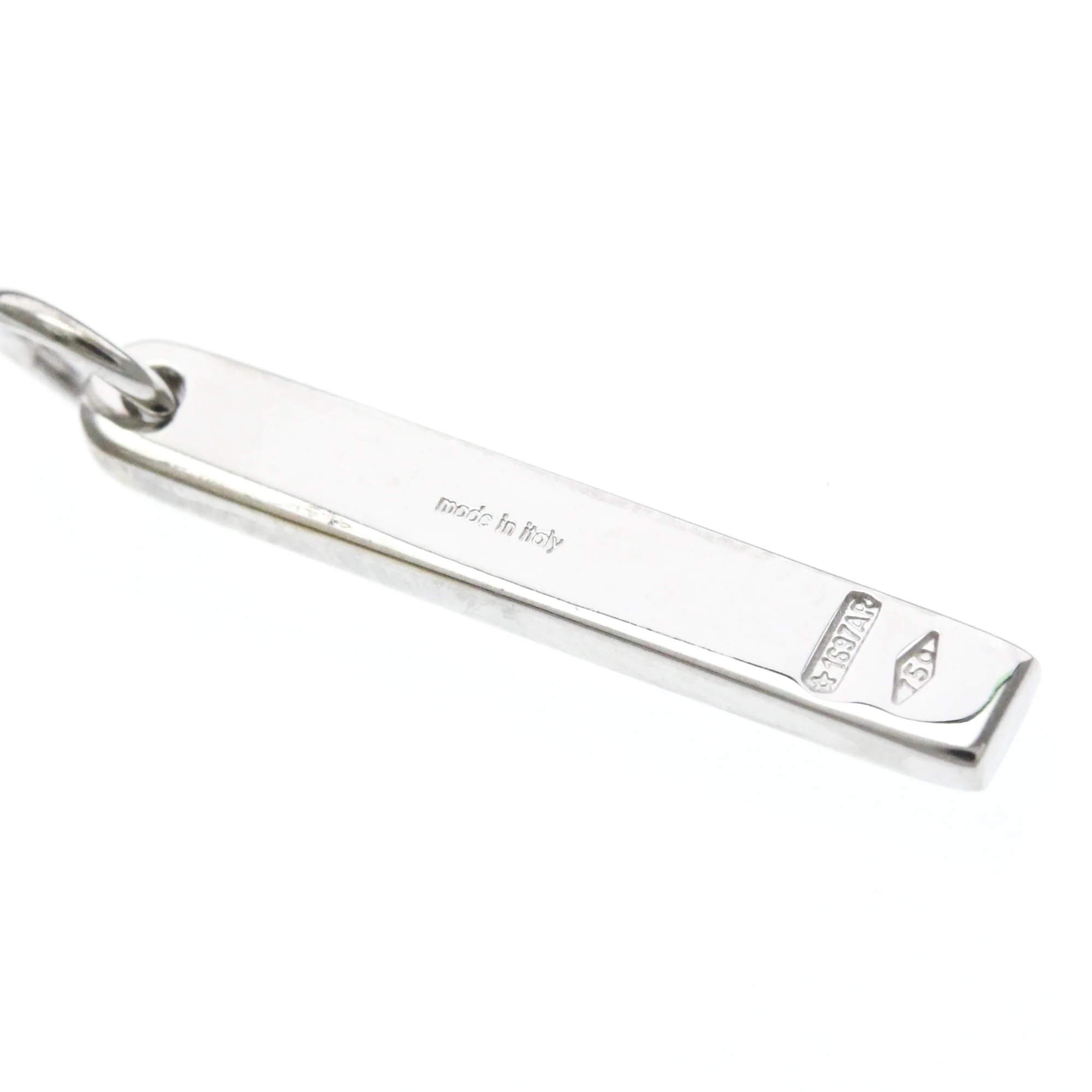 Lariat Pendant Necklace 18K White Gold - Image 7