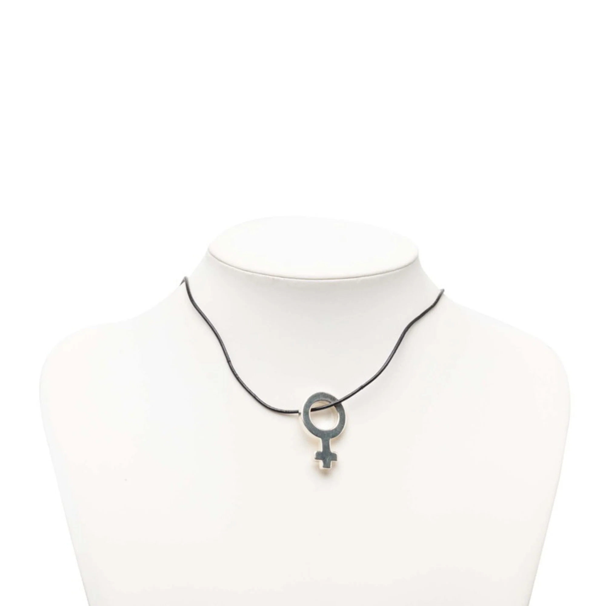 Mess Symbol Pendant Necklace Sterling Silver - Image 6