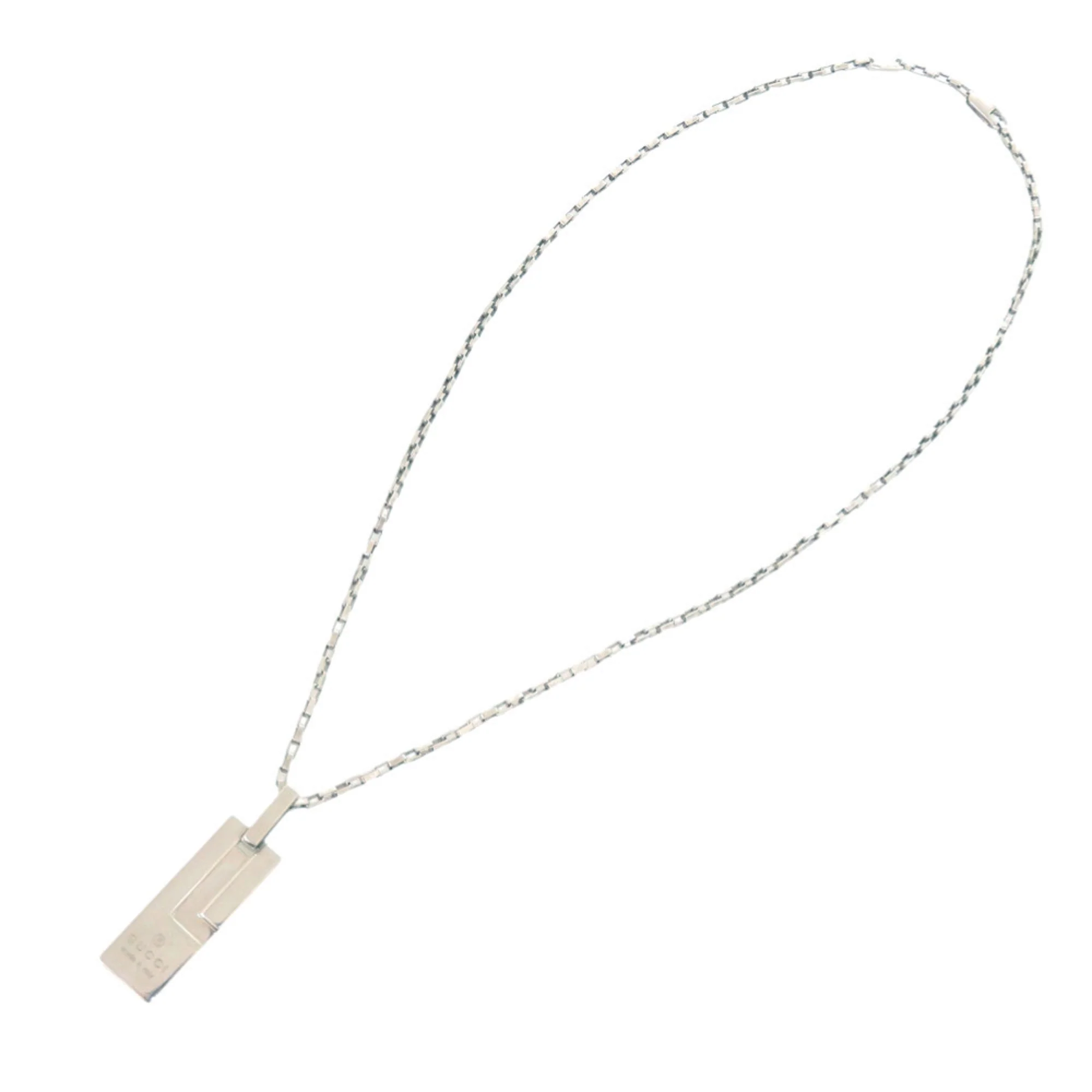 Plate Pendant Necklace Sterling Silver - Image 3