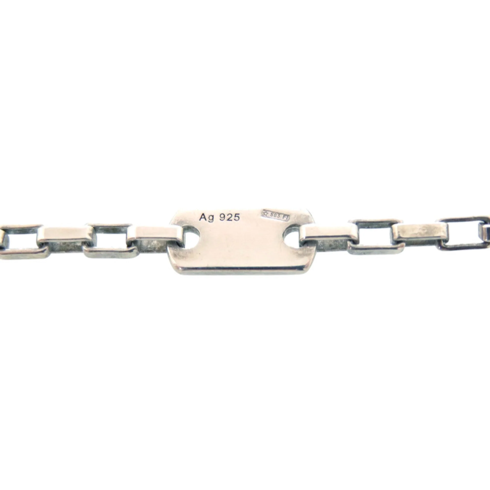 Plate Pendant Necklace Sterling Silver - Image 4
