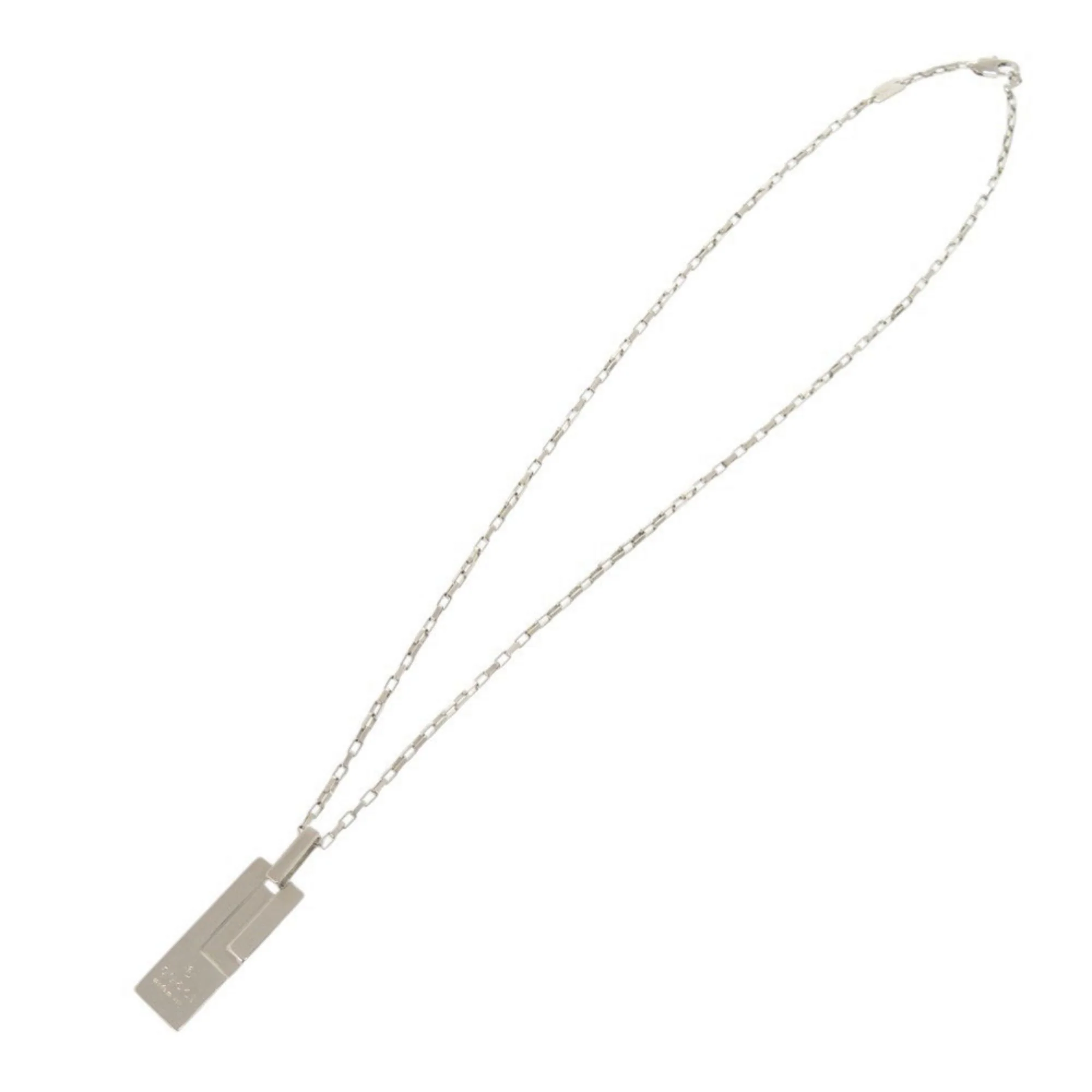Plate Pendant Necklace Sterling Silver - Image 3