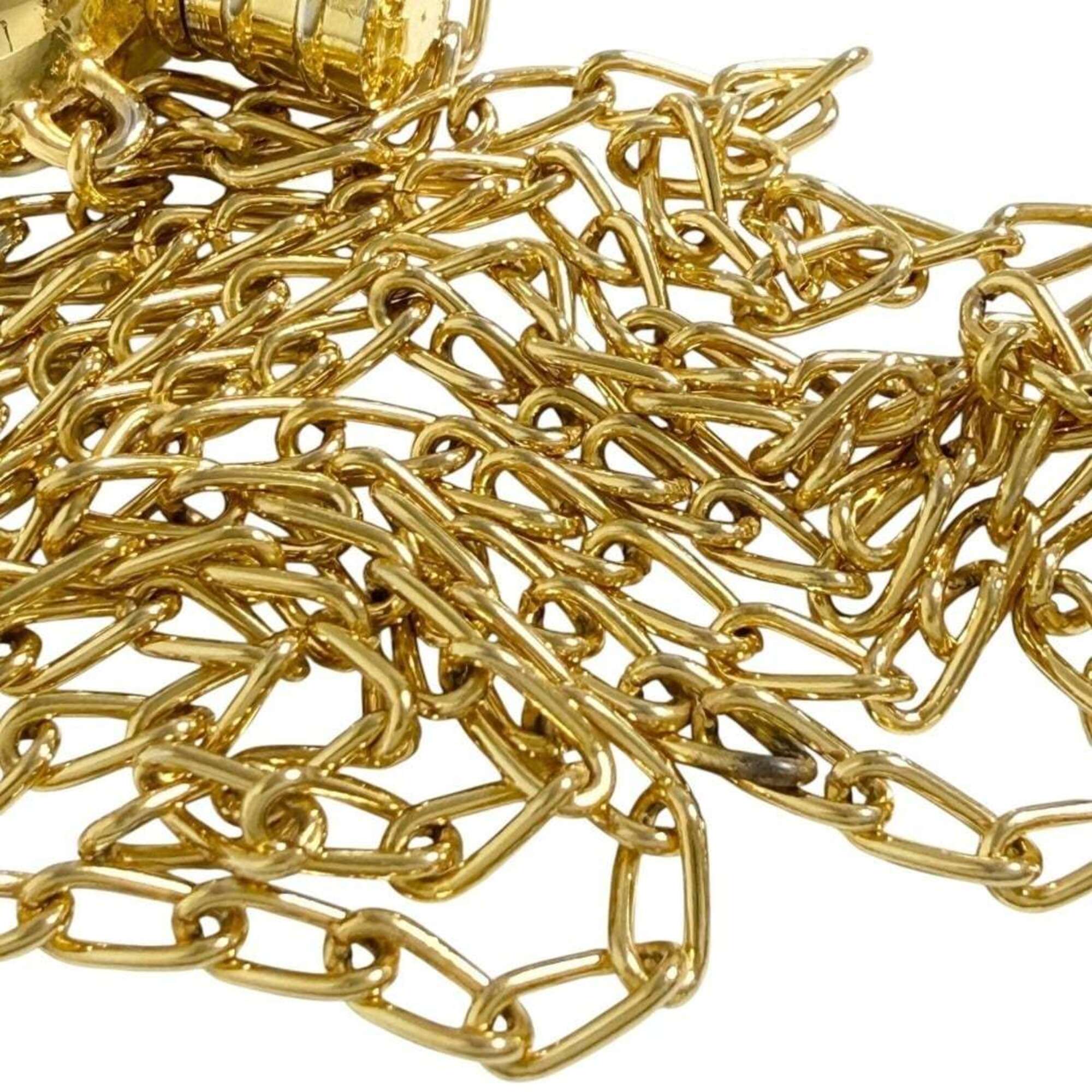 Vintage Pendant Necklace Gold Metal Perfume Bottle Design Vintage - Image 5