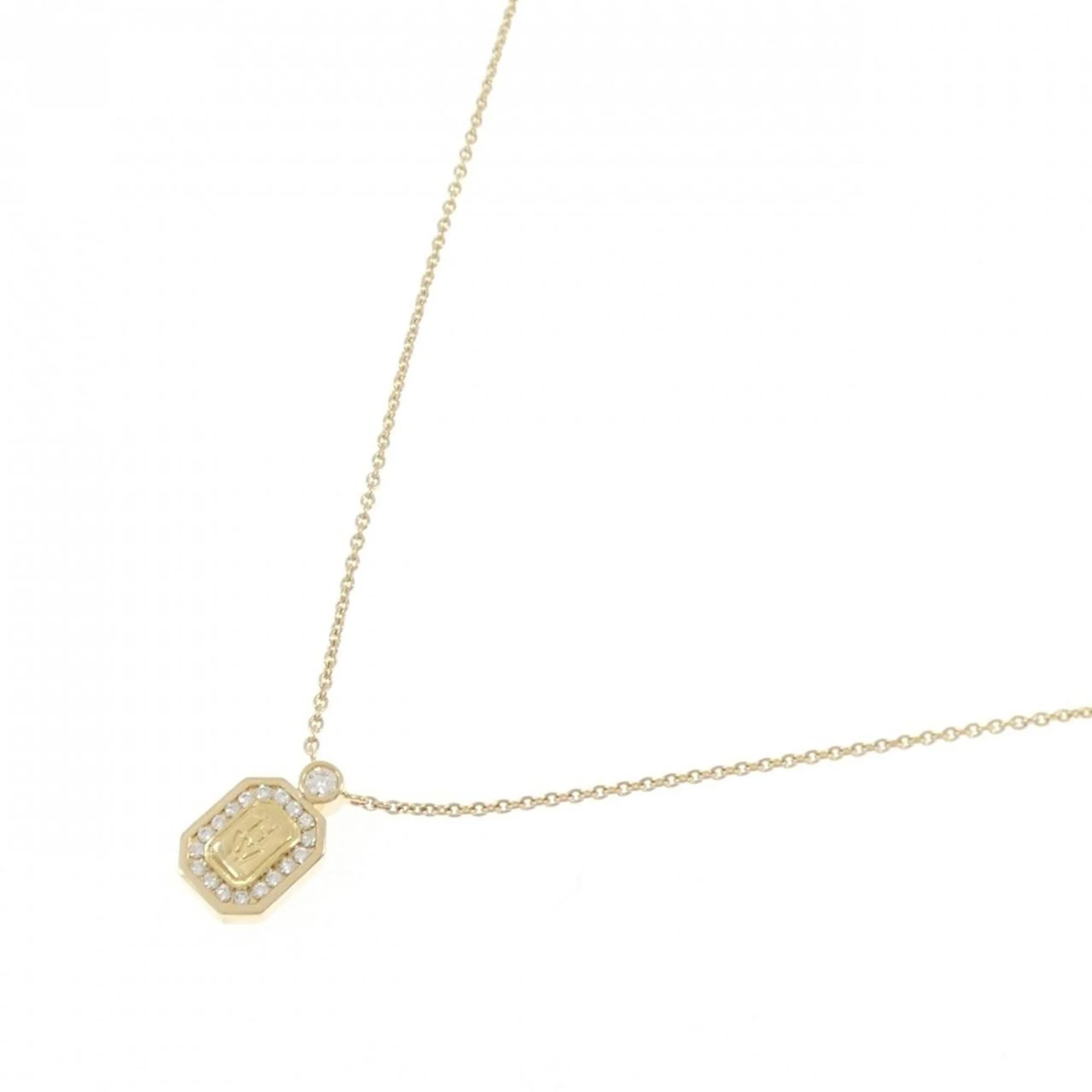 Pendant Necklace 18K Yellow Gold with Diamond - Image 2