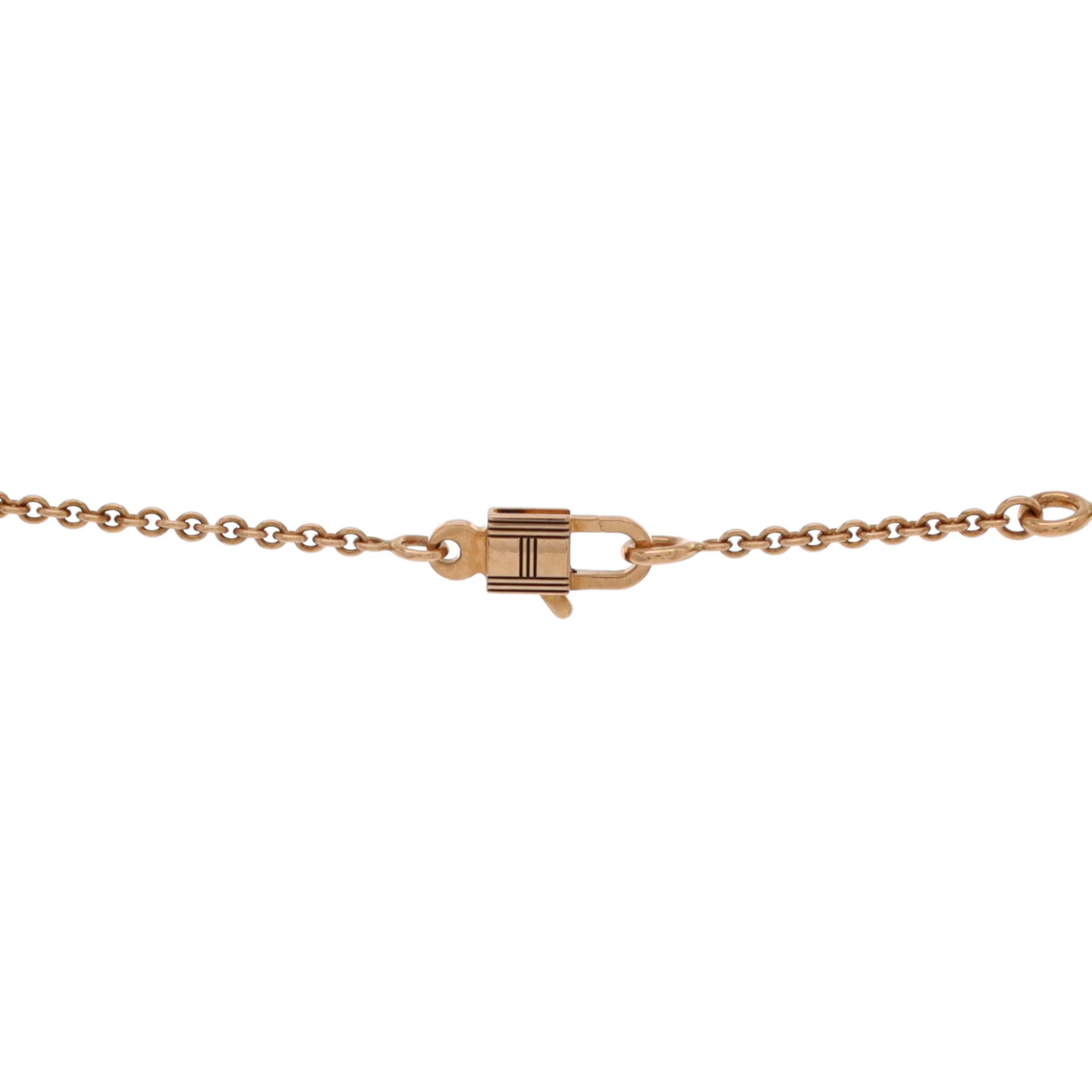 Amulettes Cadenas Pendant Necklace 18K Rose Gold with Diamonds - Image 3