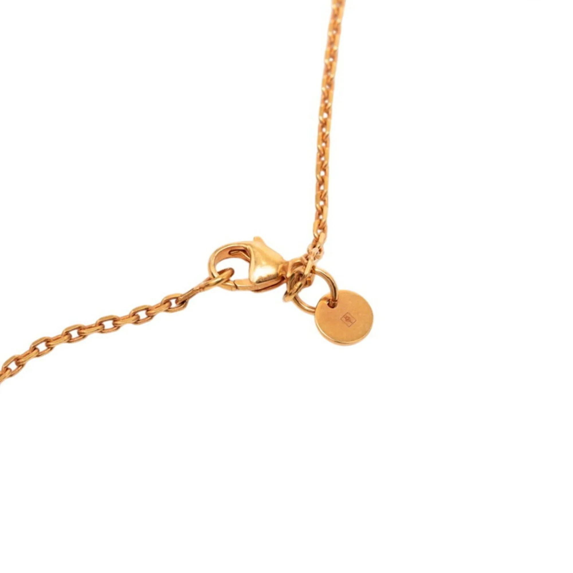 As de Coeur Pendant Necklace Gold and Veau Swift Leather Mini - Image 5