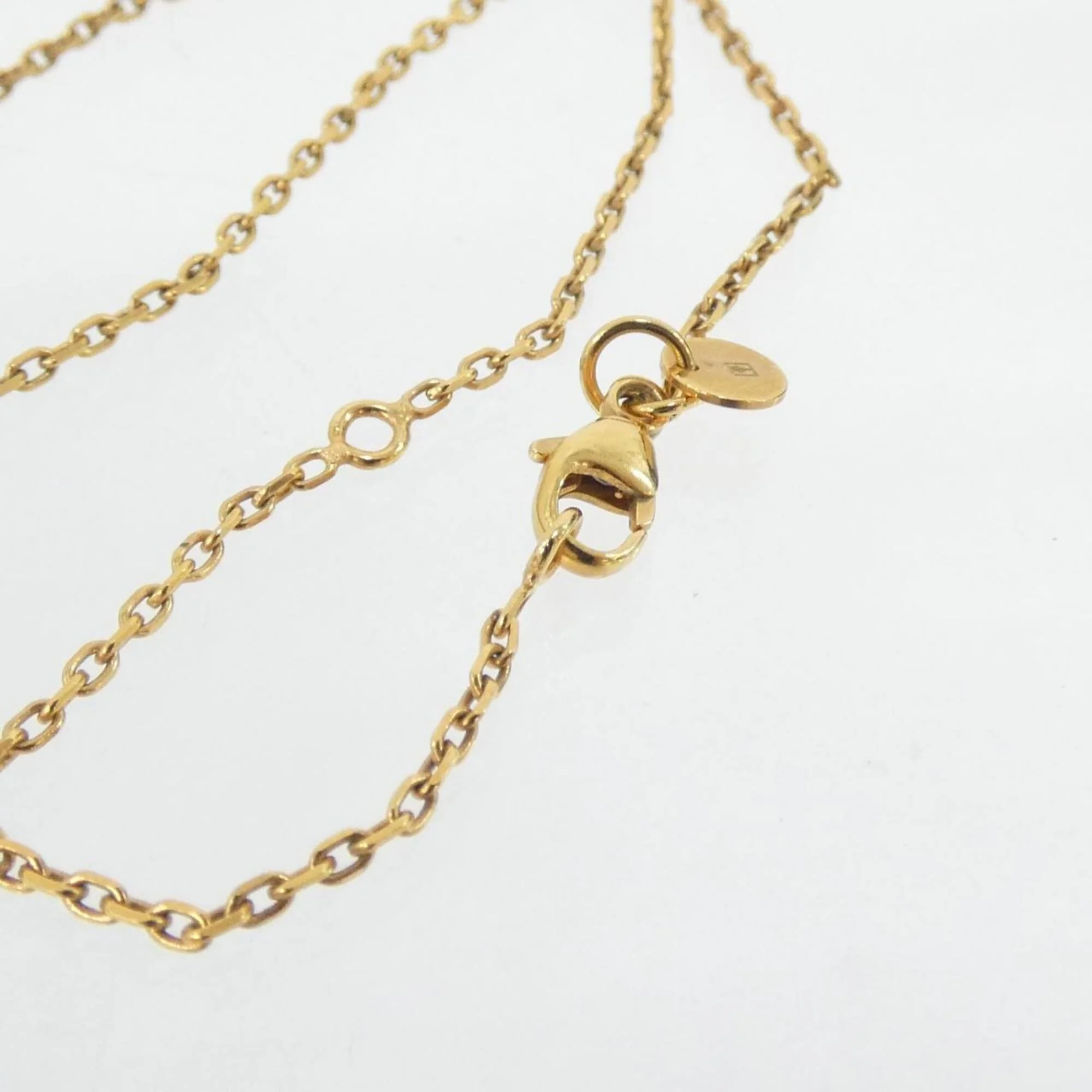 Az De Coeur Pendant Necklace Swift Leather Gold and Rose Gold - Image 4