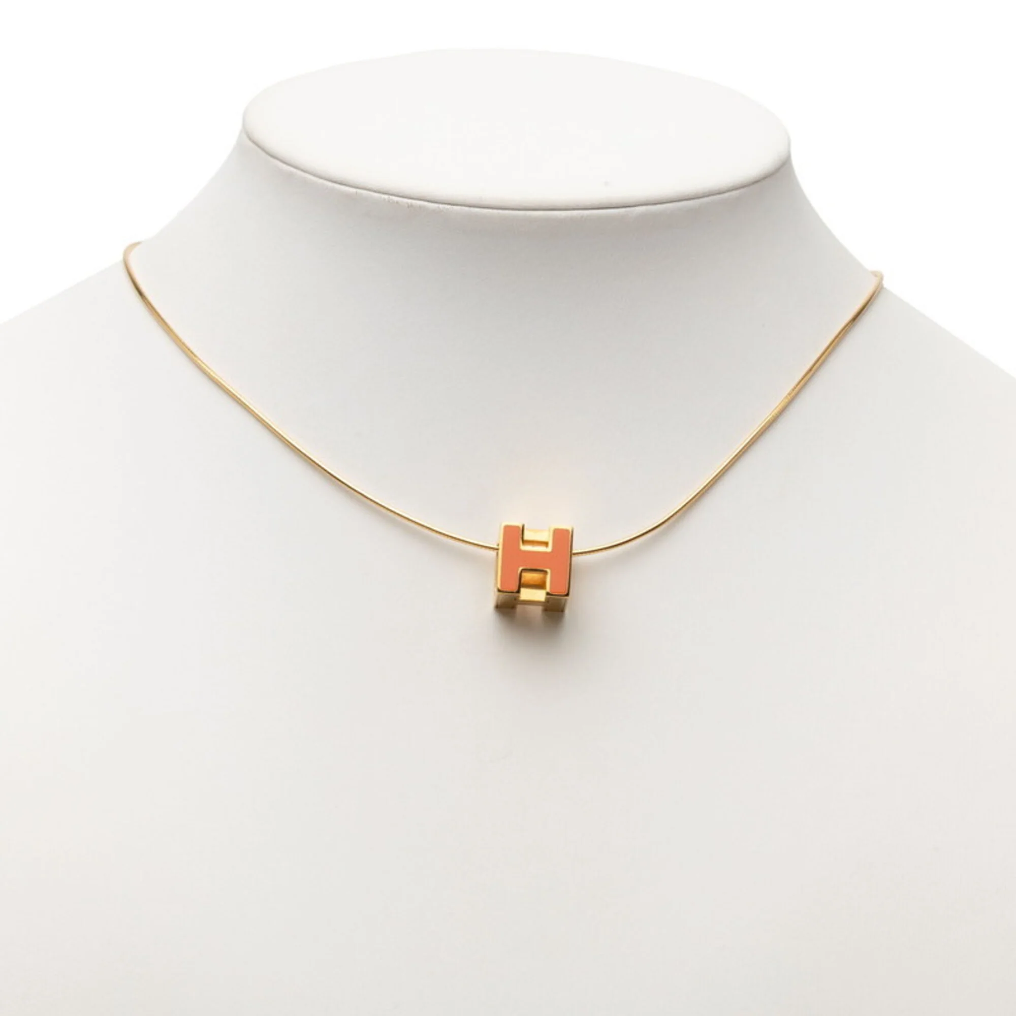 Cage d'H H-Cube Pendant Necklace Enamel and Gold - Image 6