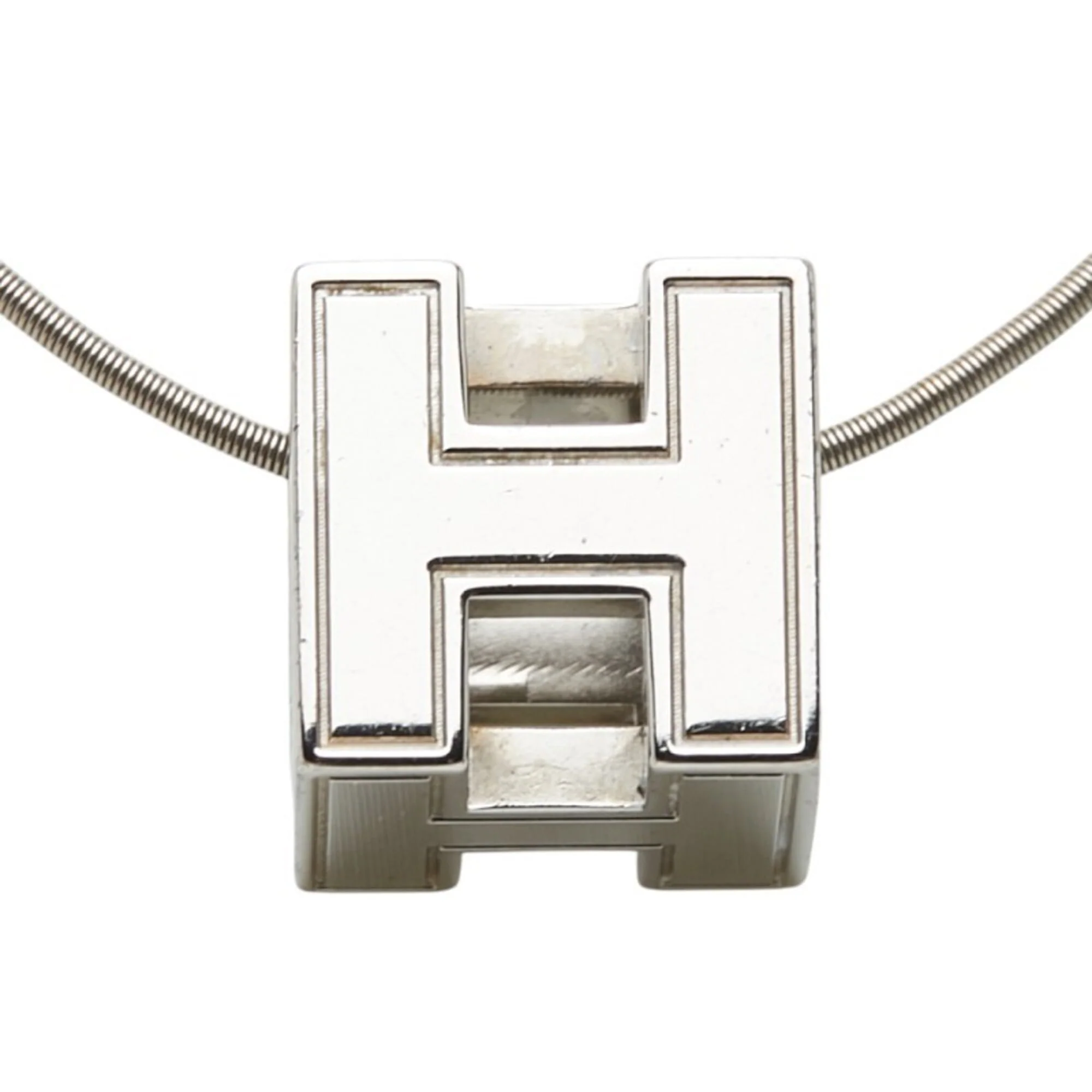 Cage D'H H-Cube Pendant Necklace Silver Metal - Image 2