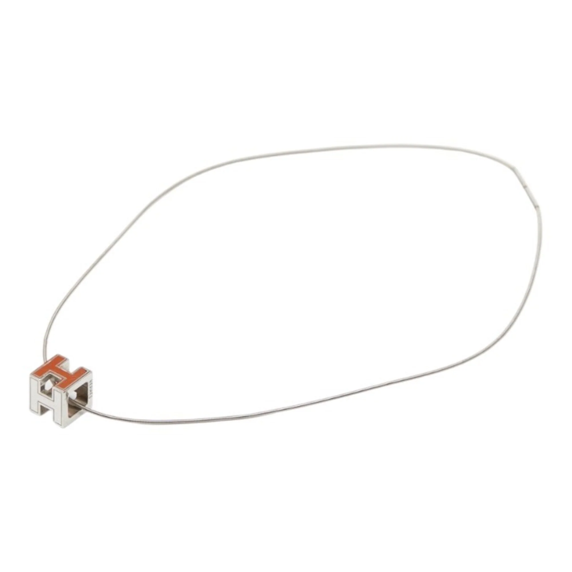 Cage D'H H-Cube Pendant Necklace Silver Metal - Image 4
