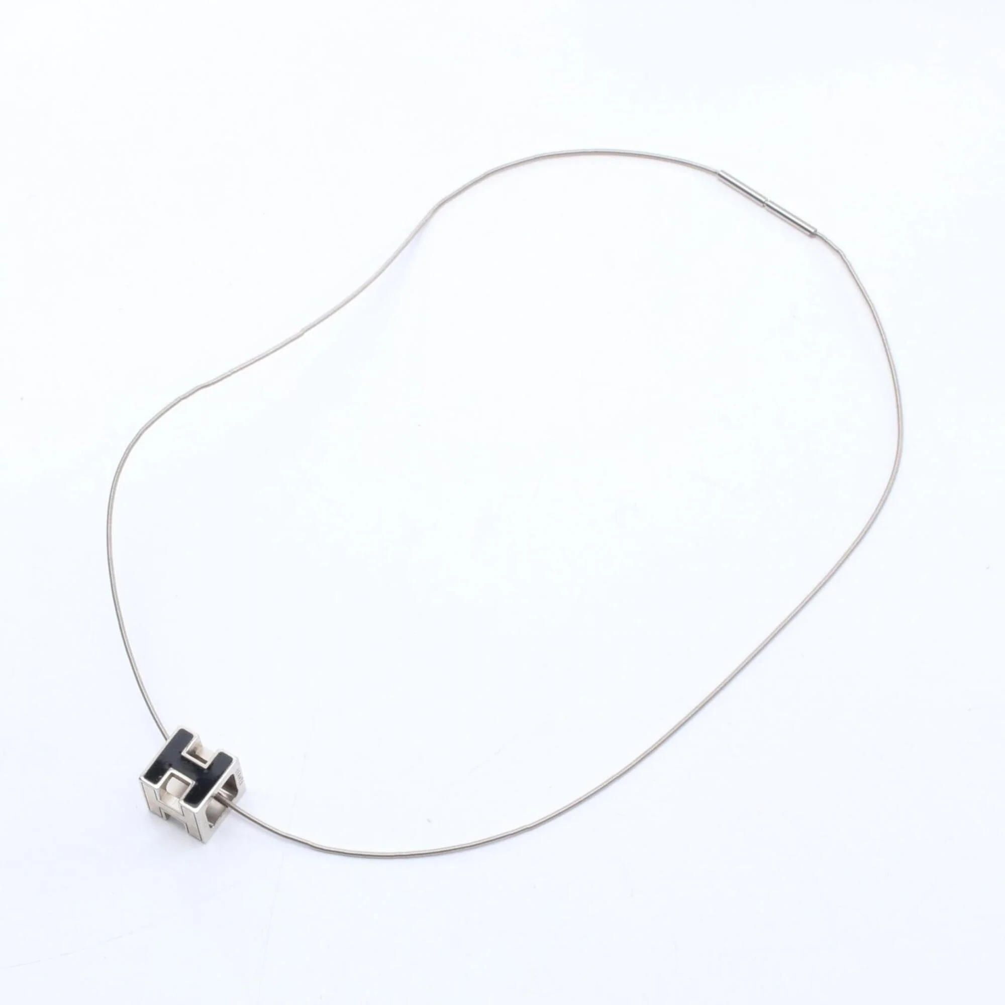 Cage D'H H-Cube Pendant Necklace Stainless Steel - Image 2