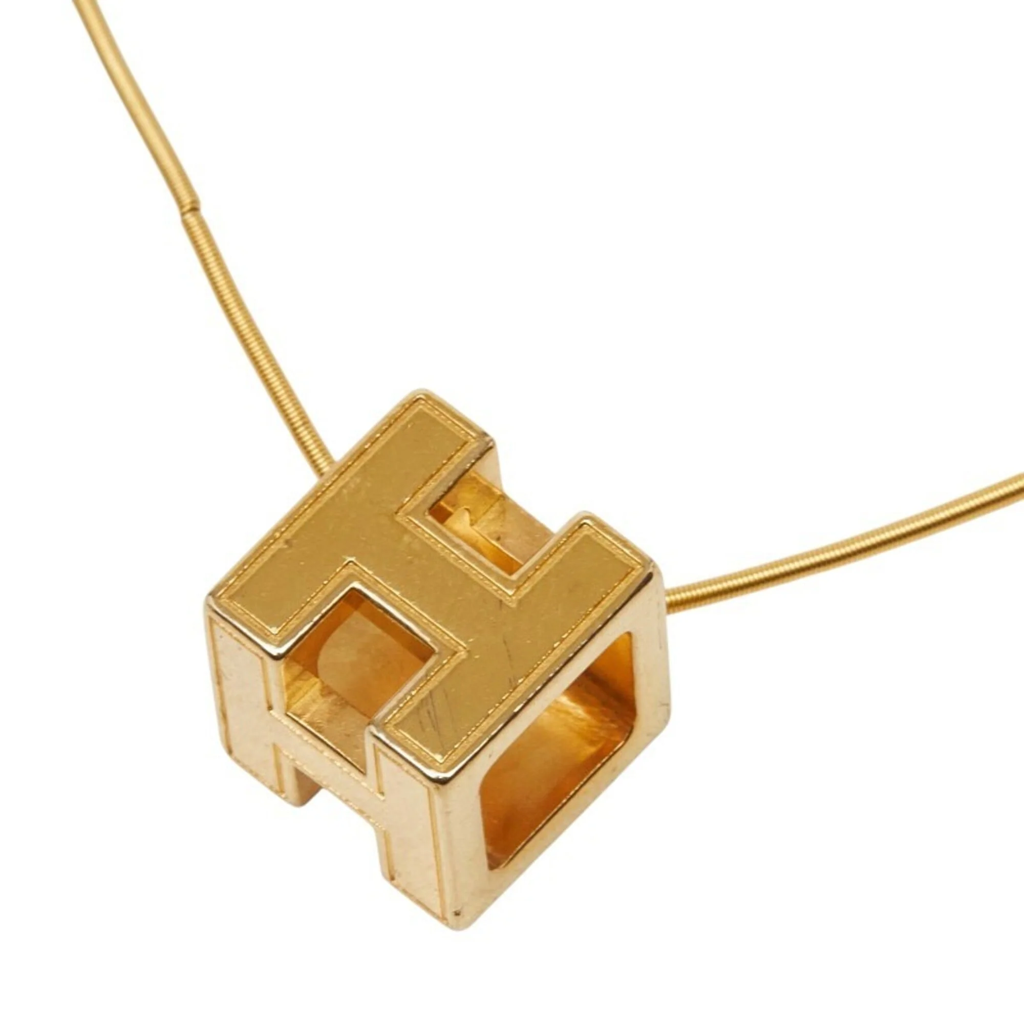 Cage d'H Pendant Necklace Gold