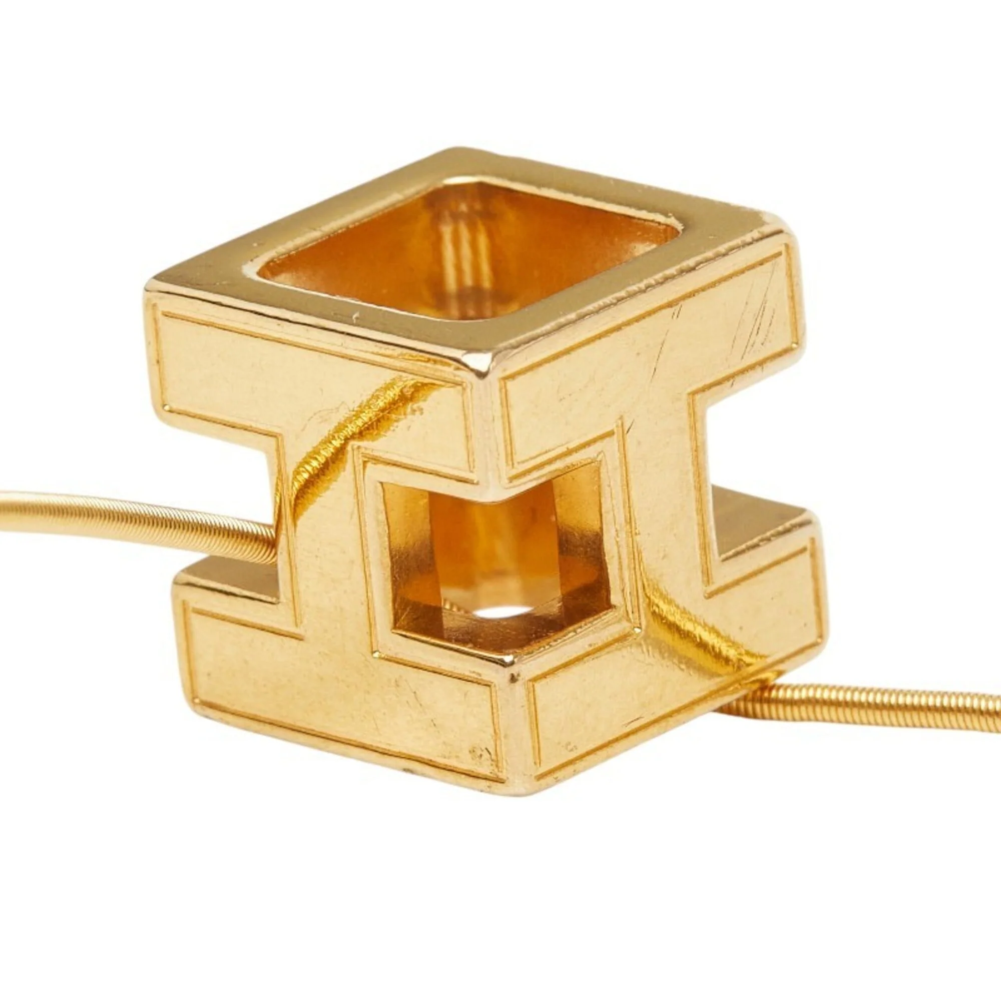Cage d'H Pendant Necklace Gold - Image 5