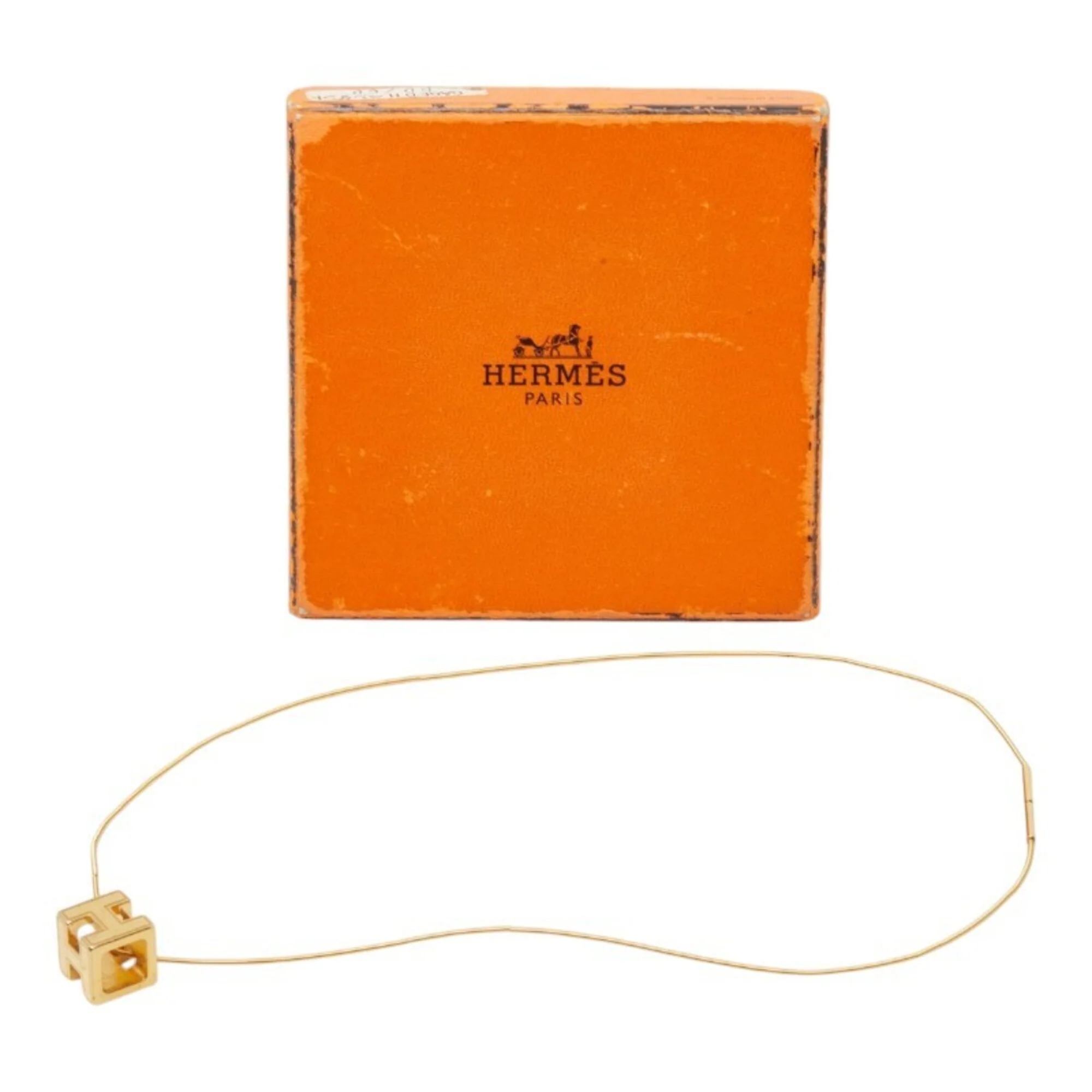Cage d'H Pendant Necklace Gold - Image 8