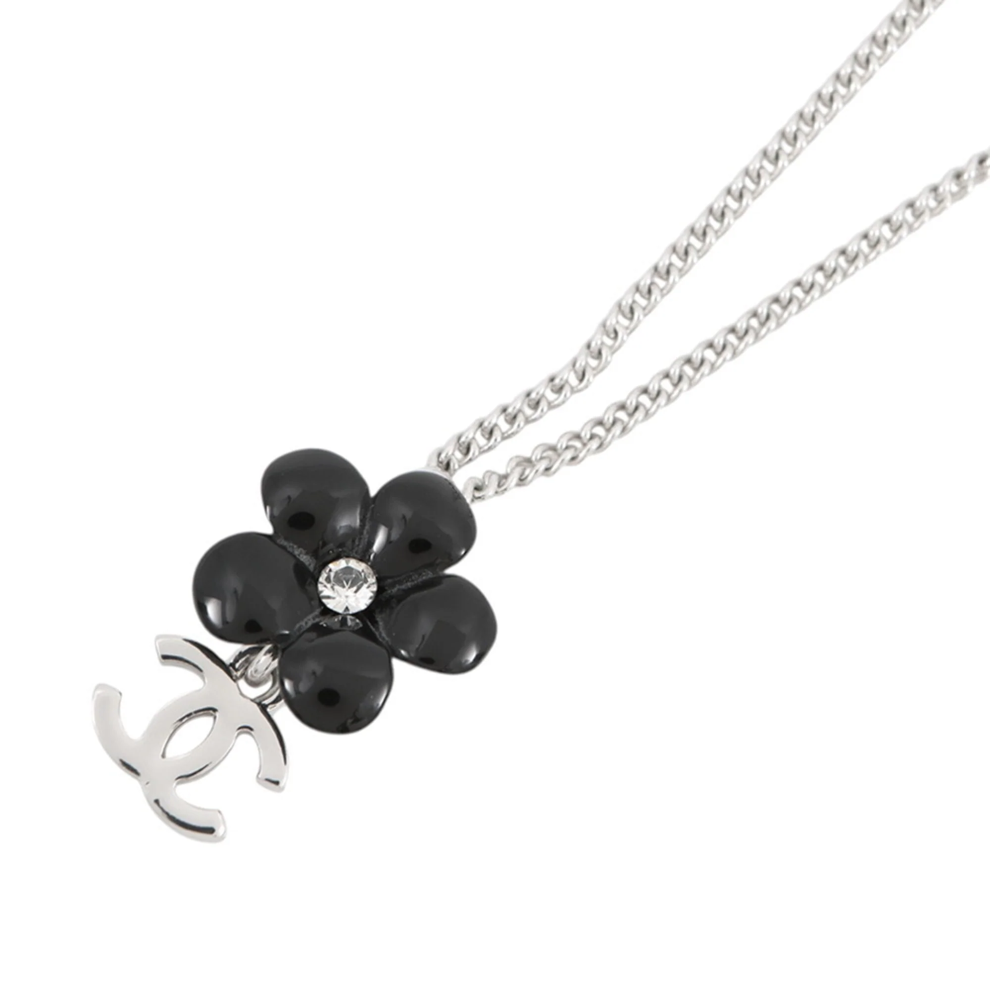 CC Logo Pendant Necklace Metal