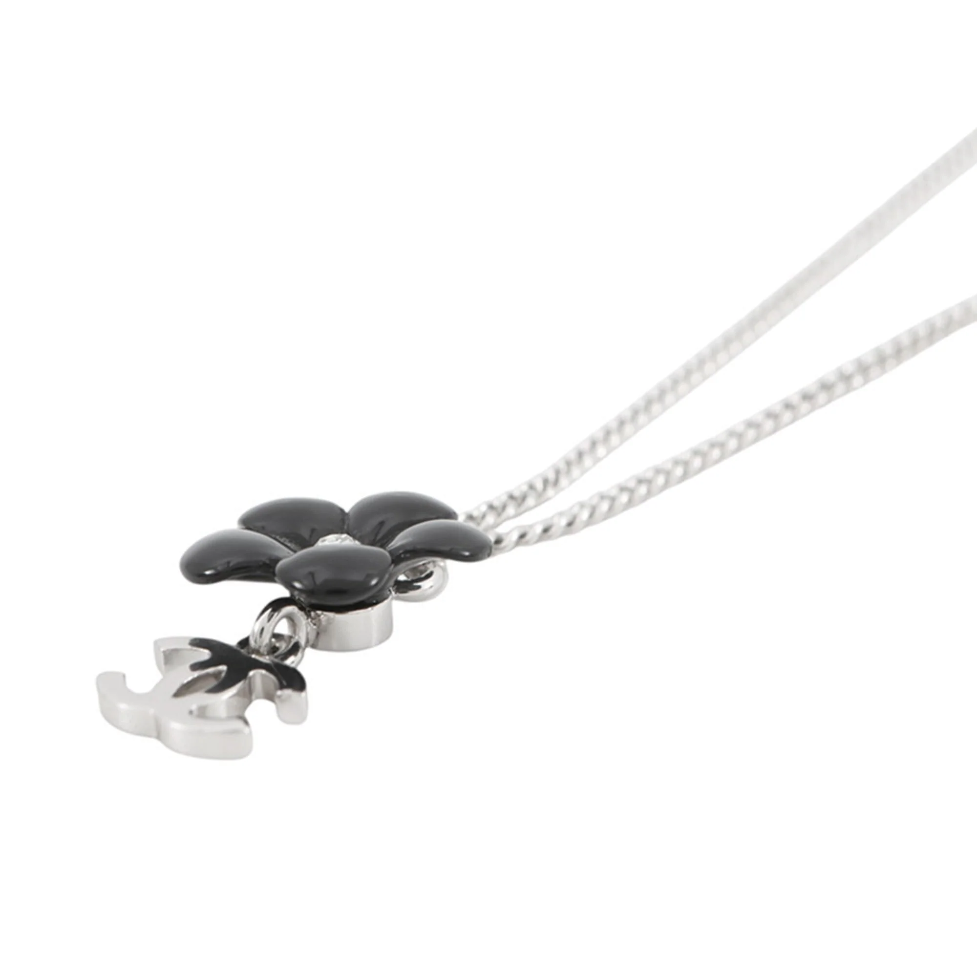 CC Logo Pendant Necklace Metal - Image 2